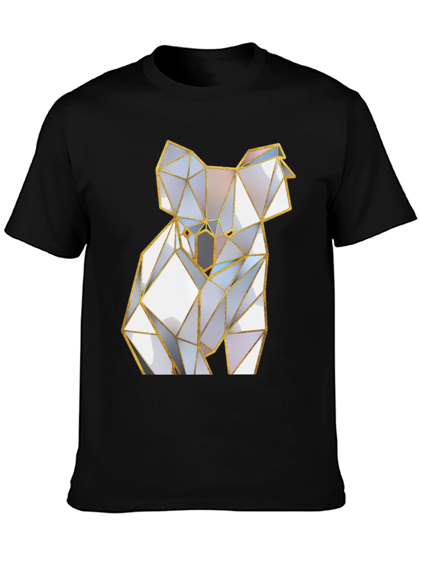 Geometric Koala Graphic Tee - Modern Style
