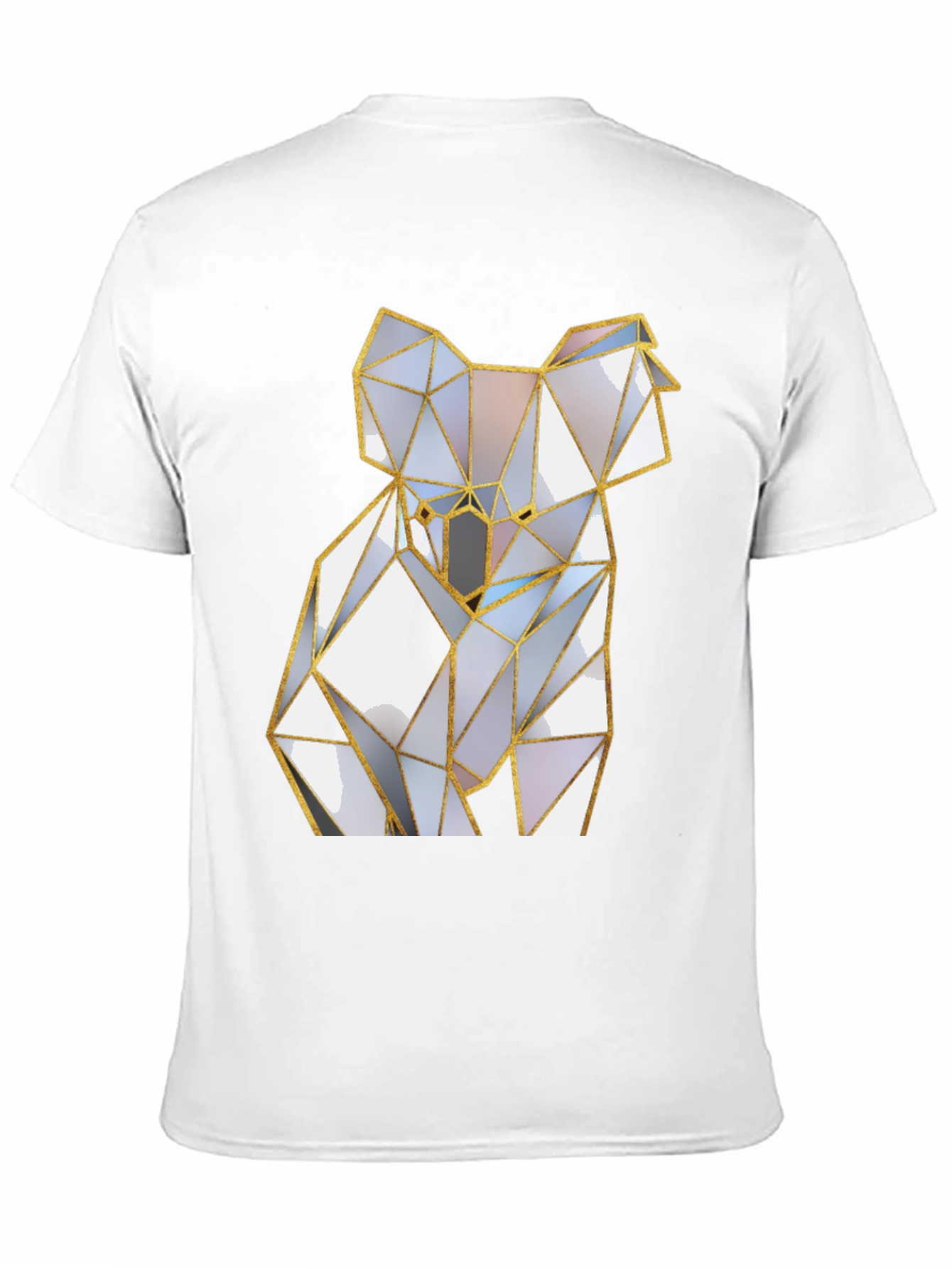 Geometric Koala Graphic Tee - Modern Style