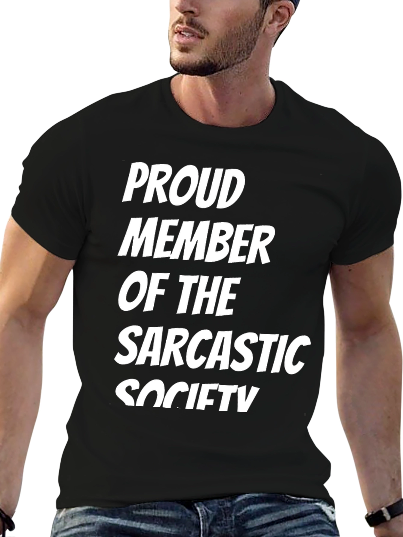 Sarcastic Society Tee - Mens Black Graphic T-Shirt