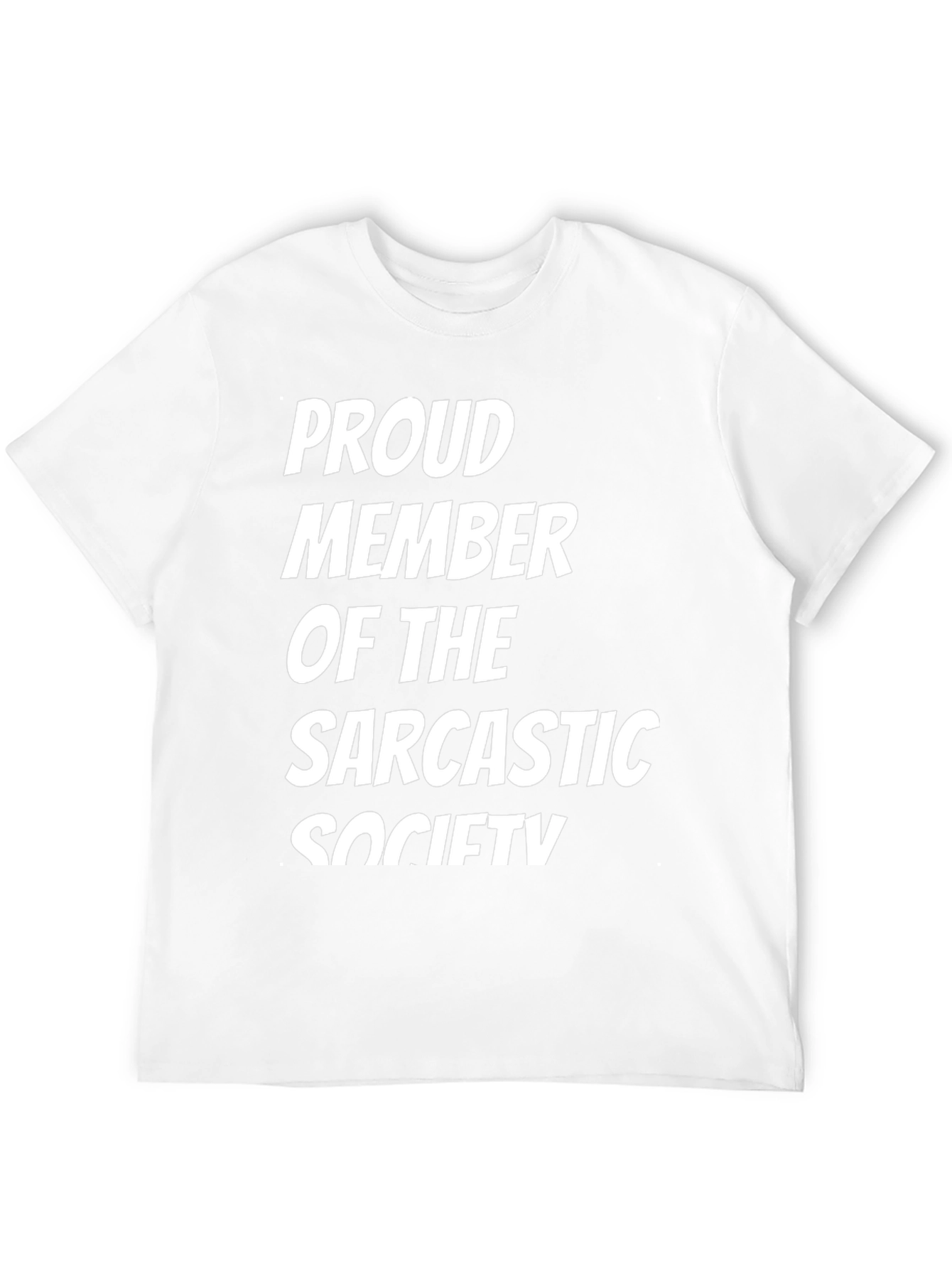 Sarcastic Society Tee - Mens Black Graphic T-Shirt