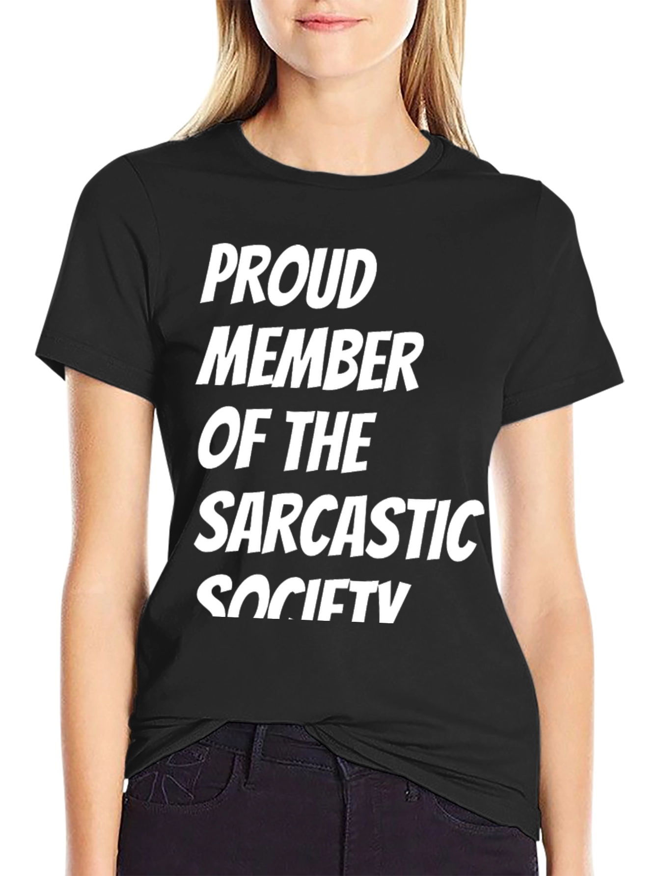 Sarcastic Society Tee - Mens Black Graphic T-Shirt