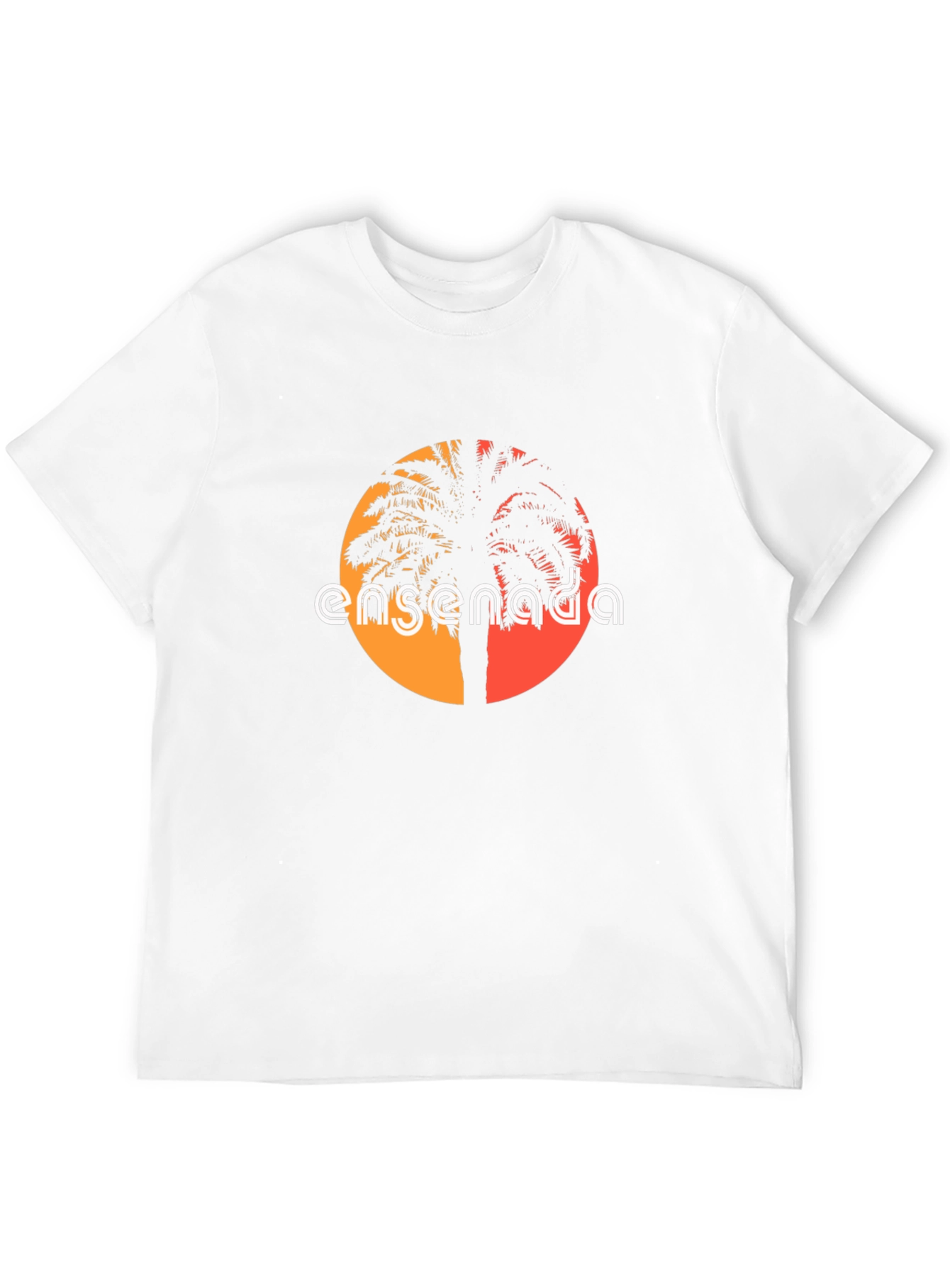 Ensenada Palm Tree Graphic Tee - Black