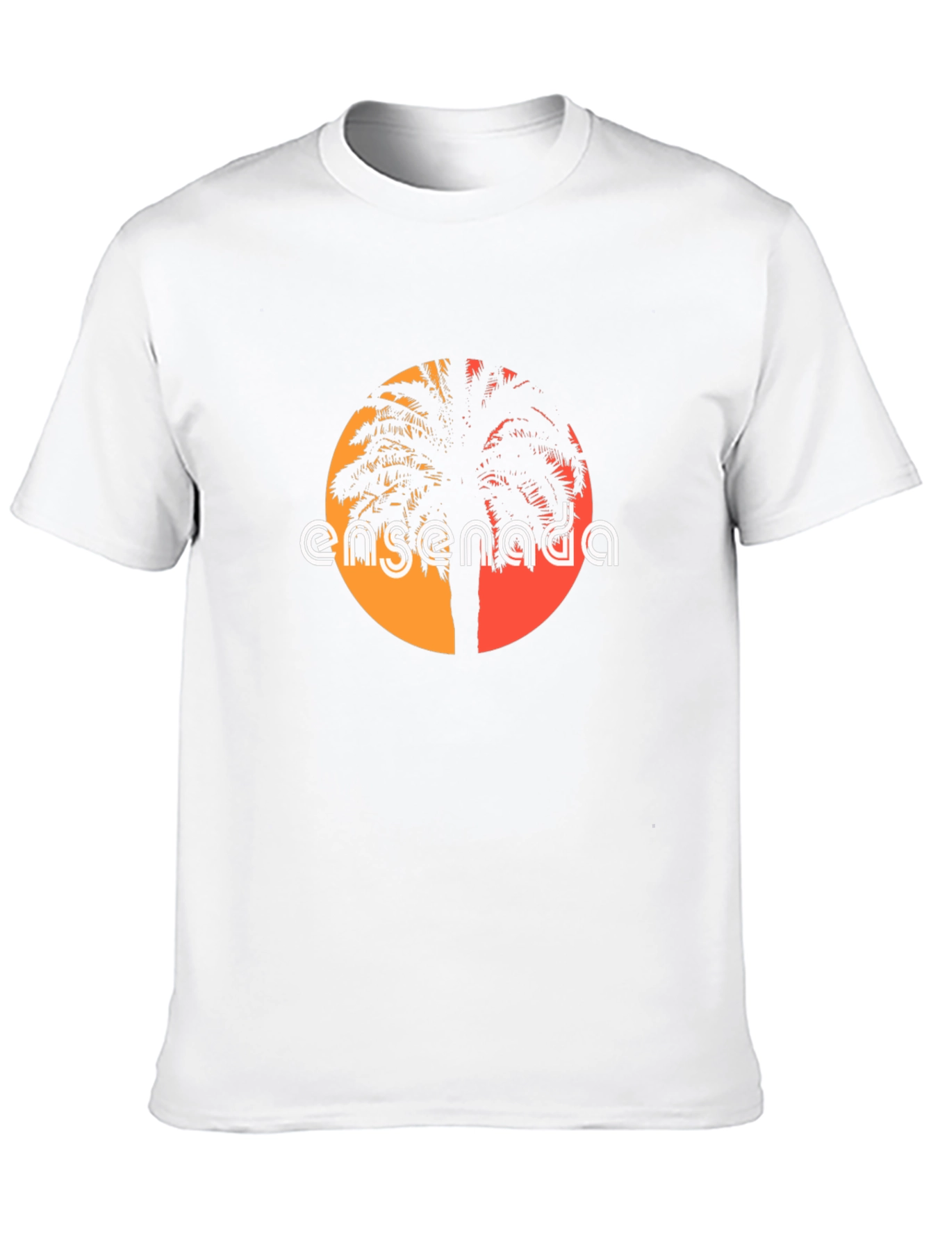 Ensenada Palm Tree Graphic Tee - Black