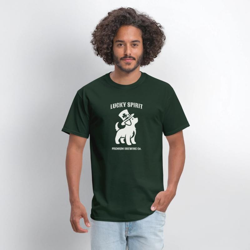 St Patricks Dog Green Tshirt