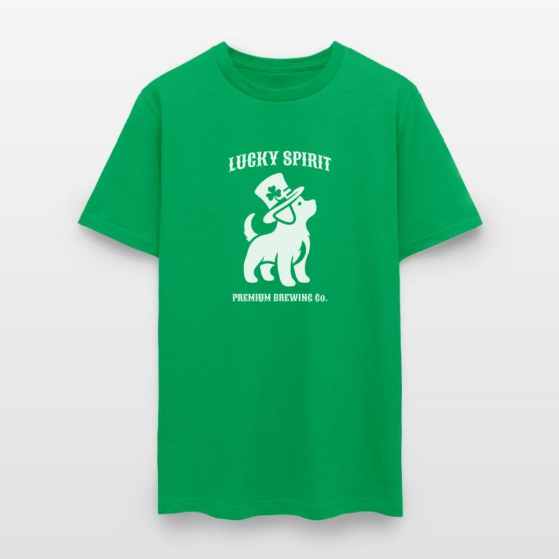 St Patricks Dog Green Tshirt
