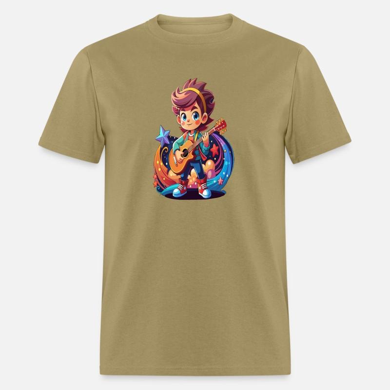 Starry Serenade Kawaii Guitarist Kid