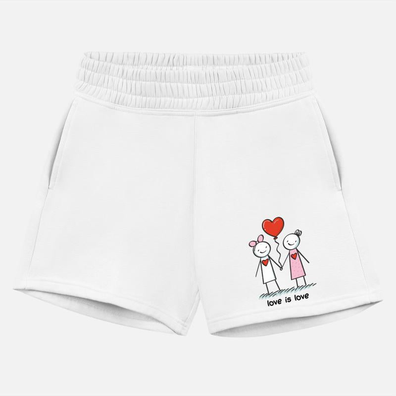 Stick Figure Lesbian Lovers Love is Love