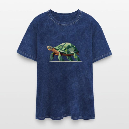stylized turtle in polygonal design