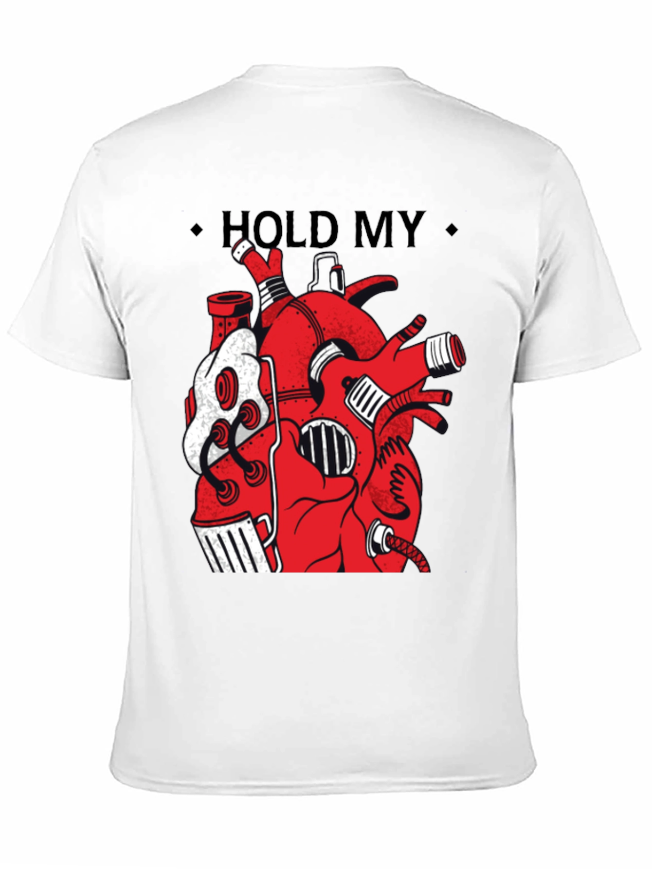 Hold My Heart Graphic Tee - Anatomical Heart Shirt