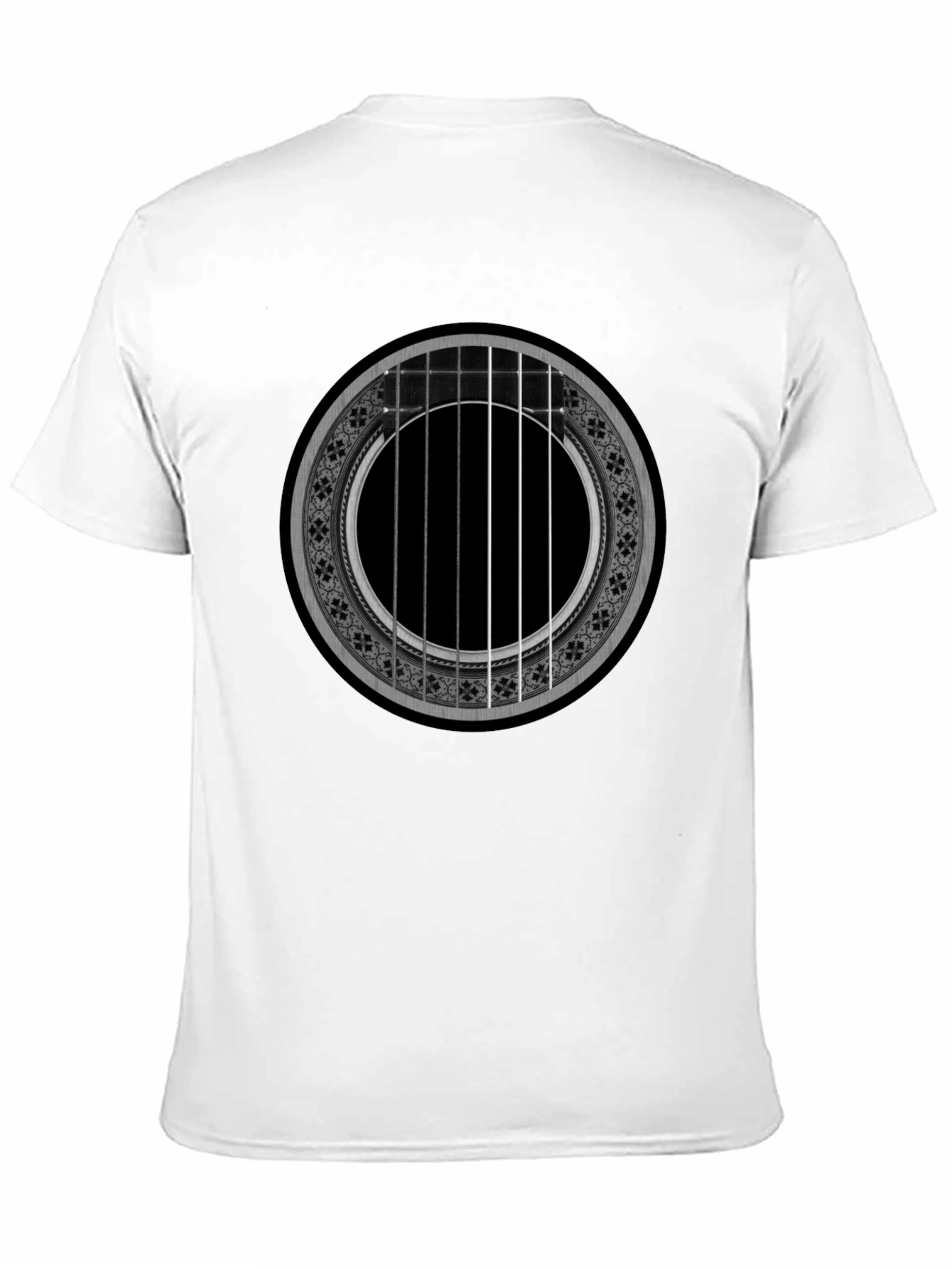 Acoustic Guitar Rose T-Shirt - Music Lover Tee