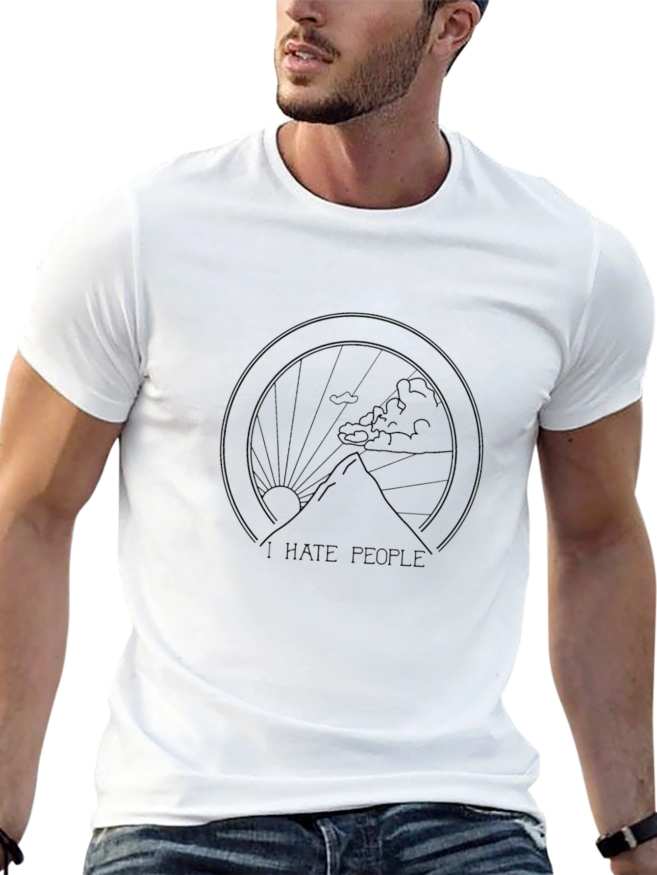 I Hate People Mountain Graphic Tee