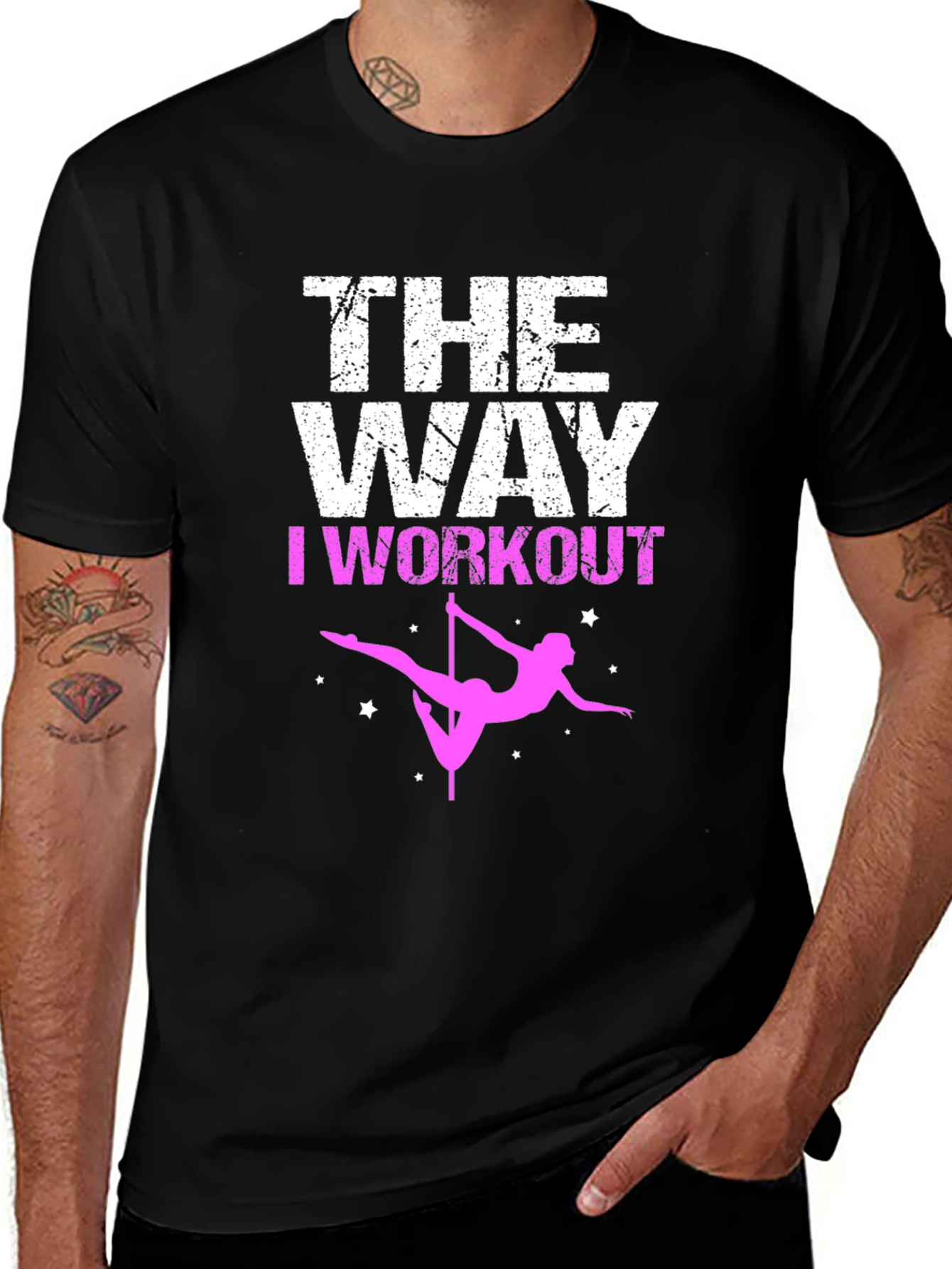 Workout Pole Dance Graphic T-Shirt