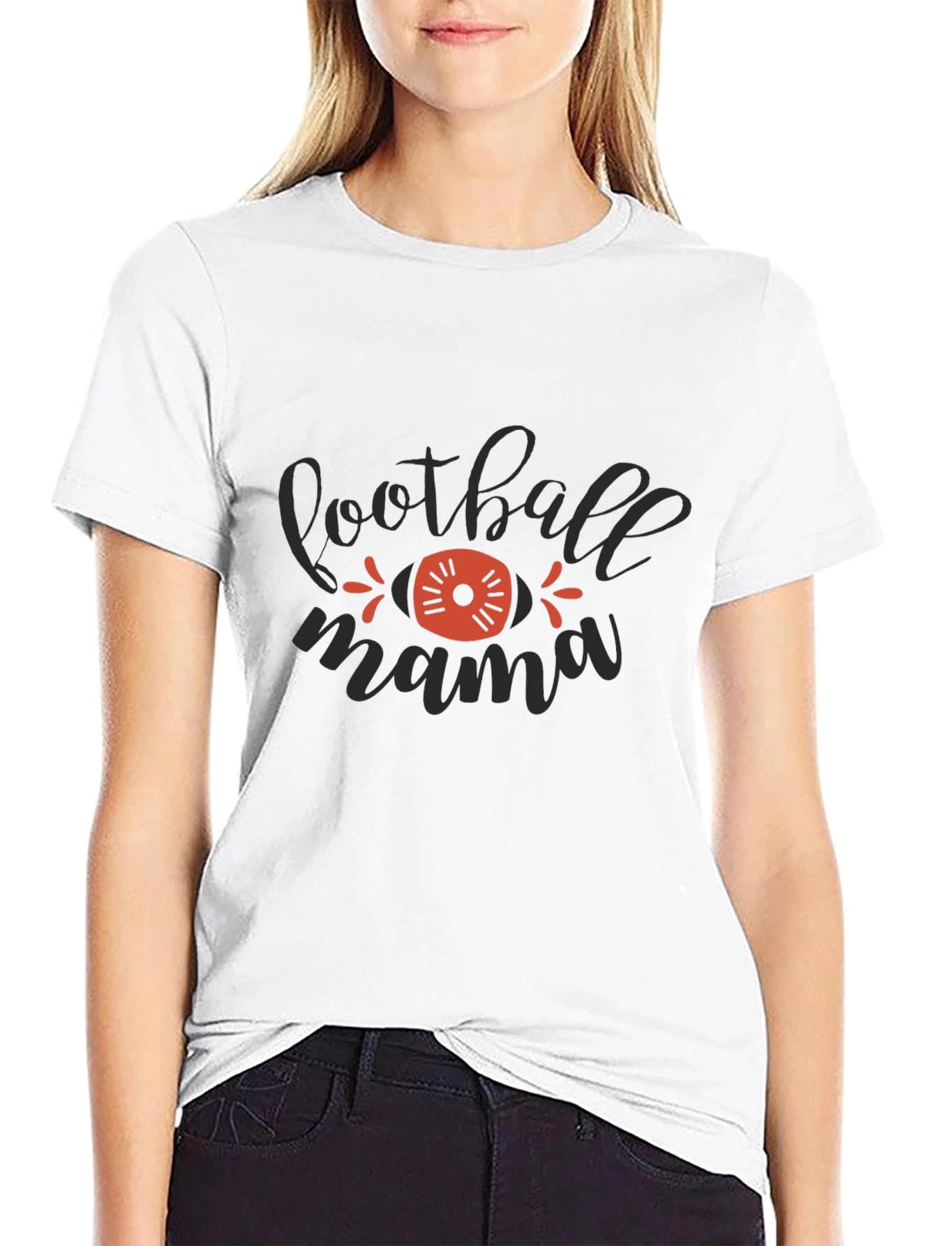 Football Mama Graphic T-Shirt