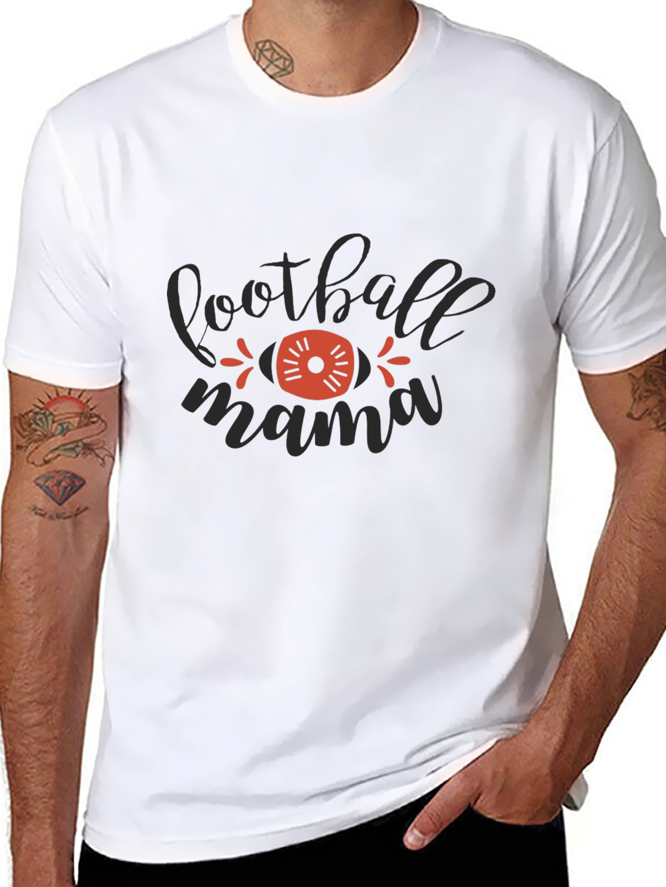 Football Mama Graphic T-Shirt