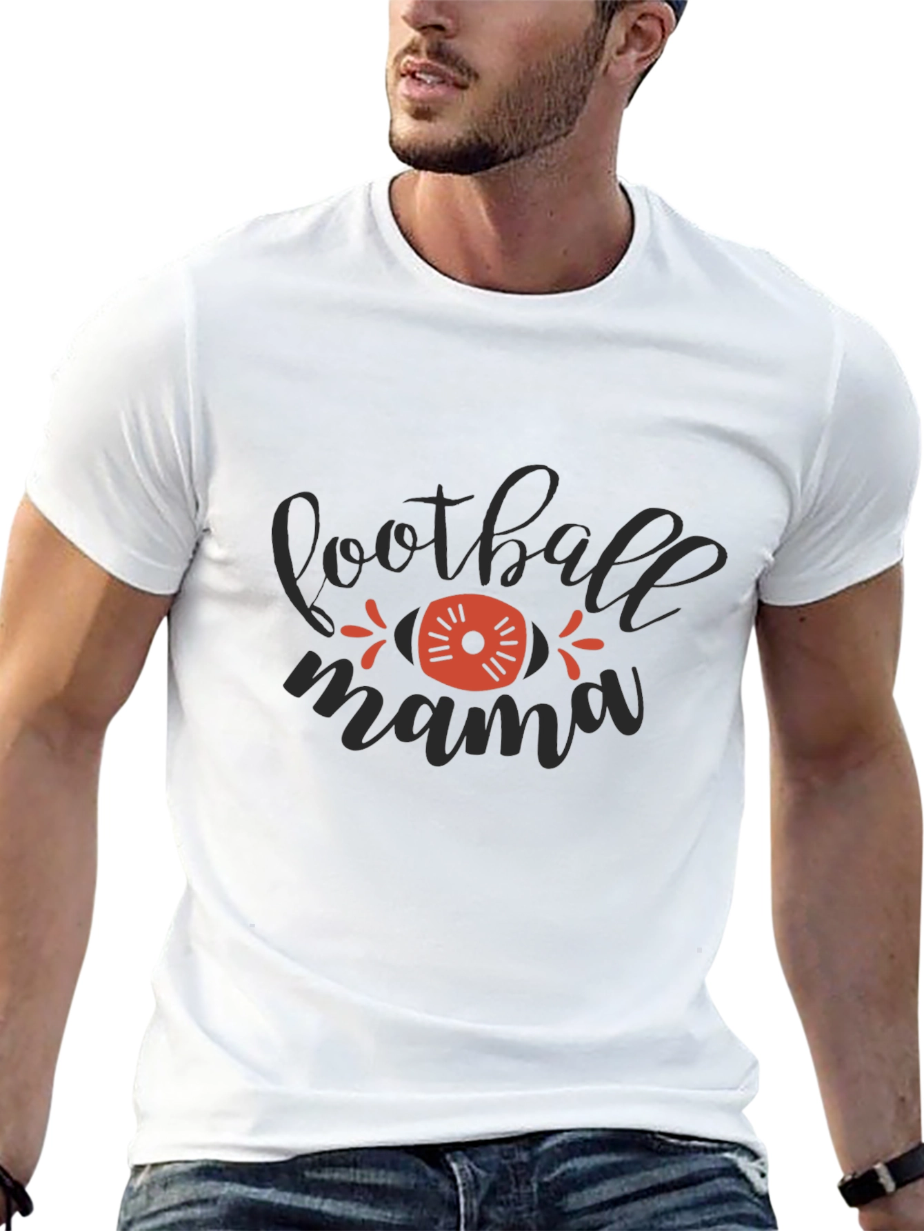 Football Mama Graphic T-Shirt