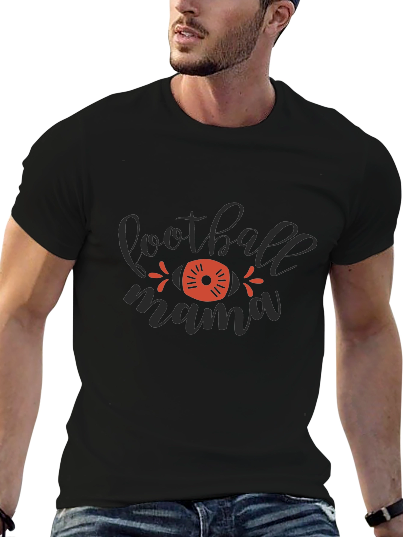 Football Mama Graphic T-Shirt