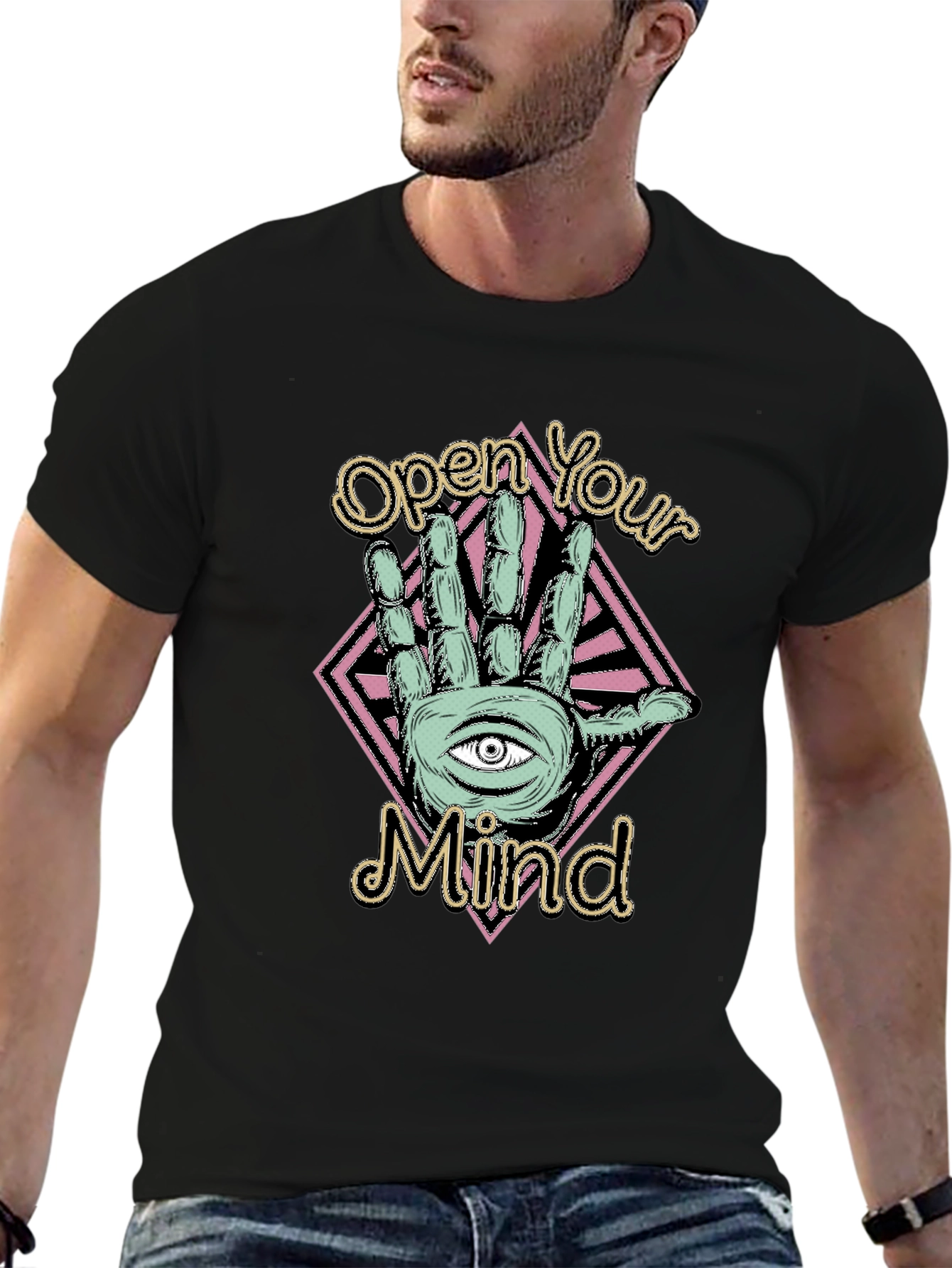 Open Your Mind T-Shirt - Graphic Design Tee