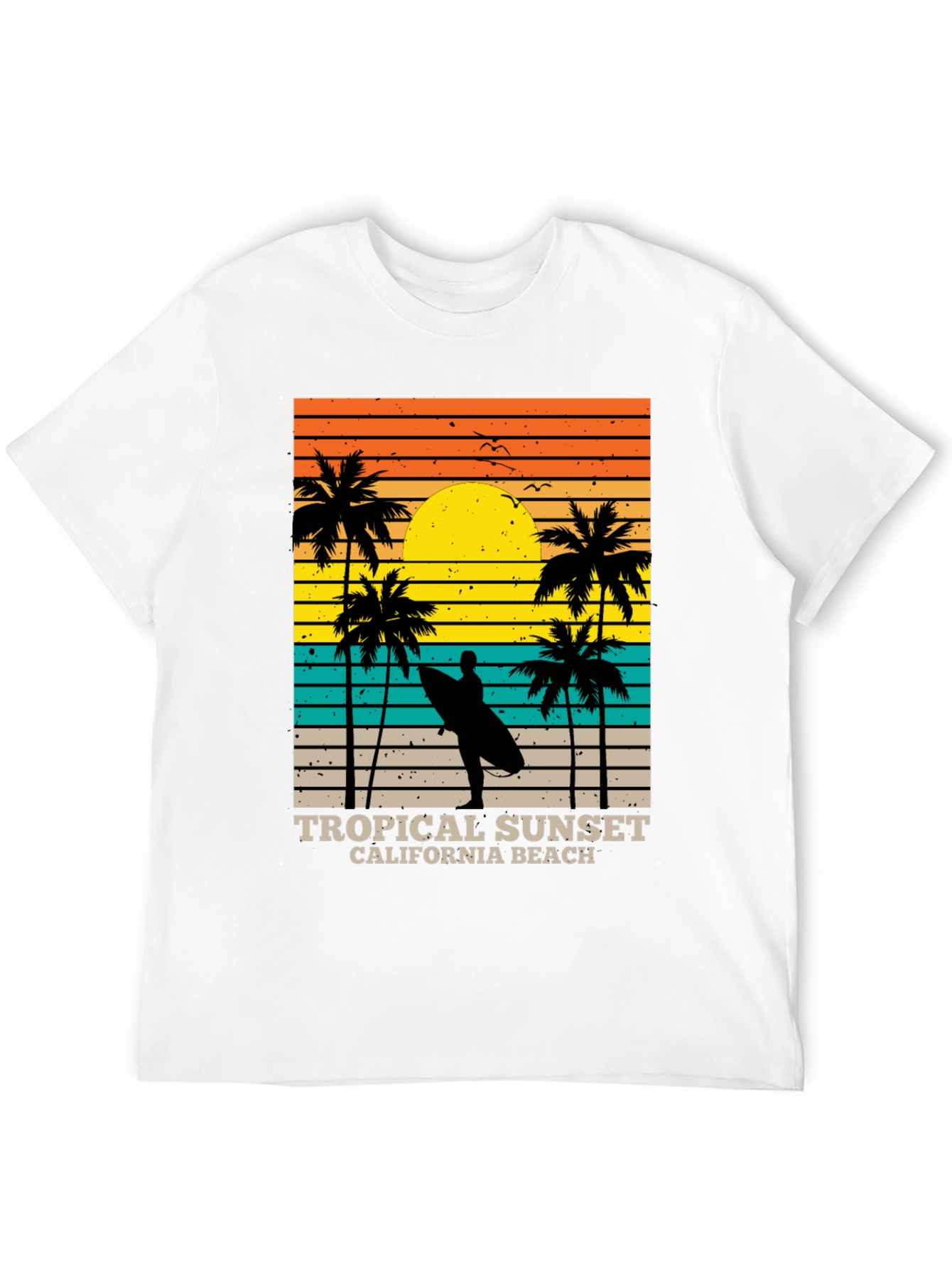 Tropical Sunset Beach Tee