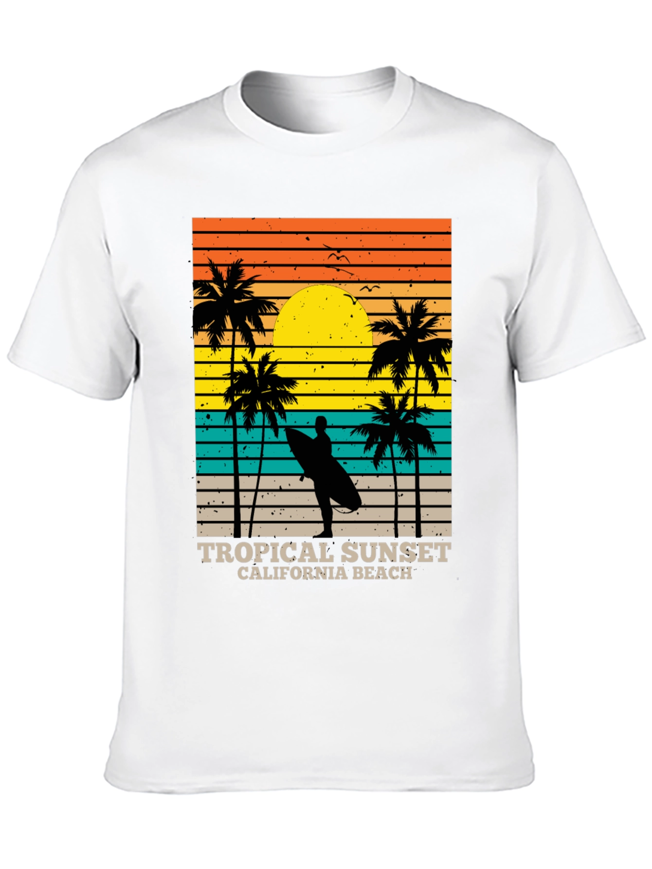 Tropical Sunset Beach Tee