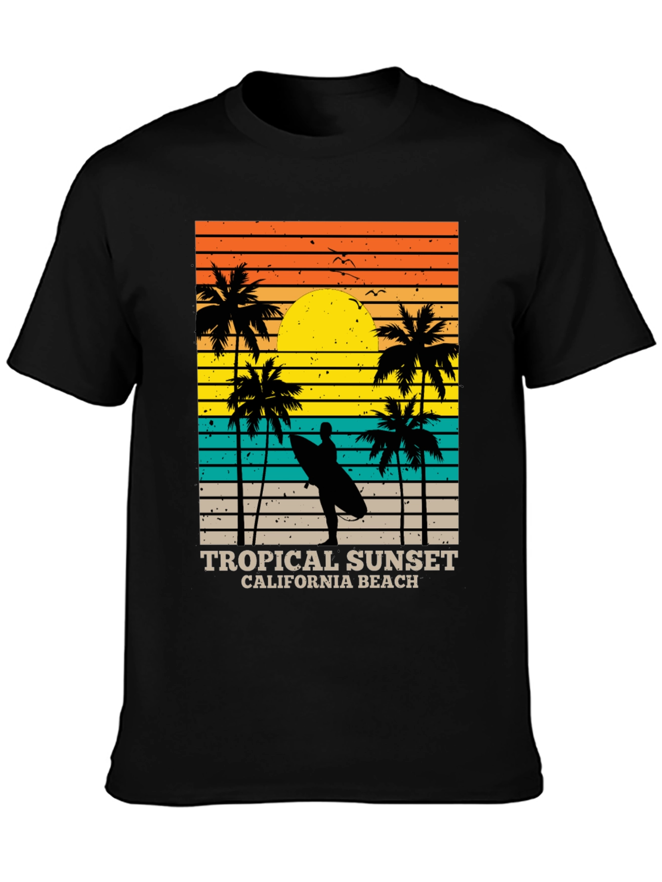 Tropical Sunset Beach Tee