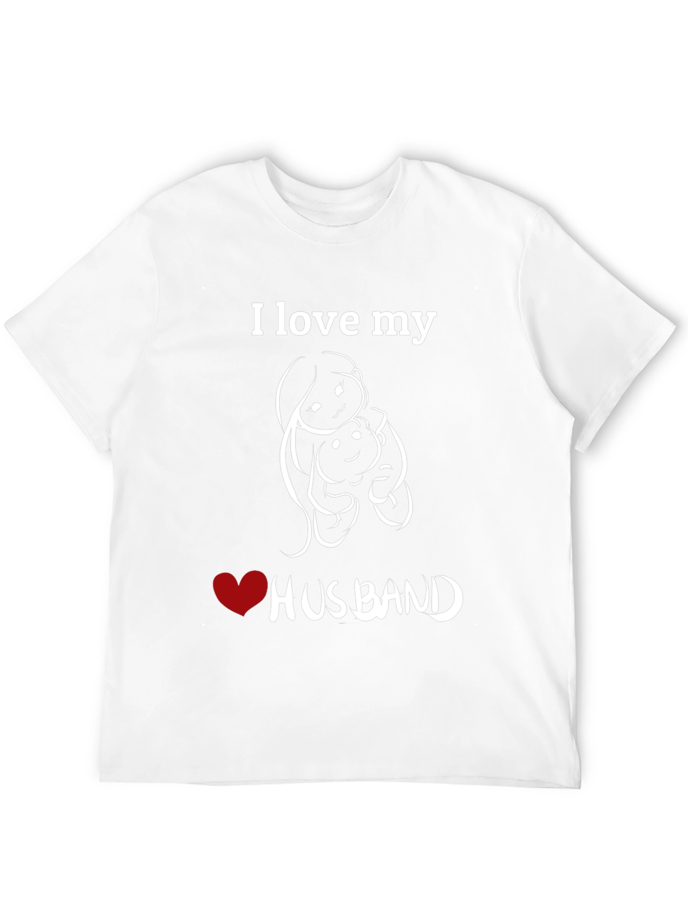 I Love My Husband Graphic T-Shirt - Black