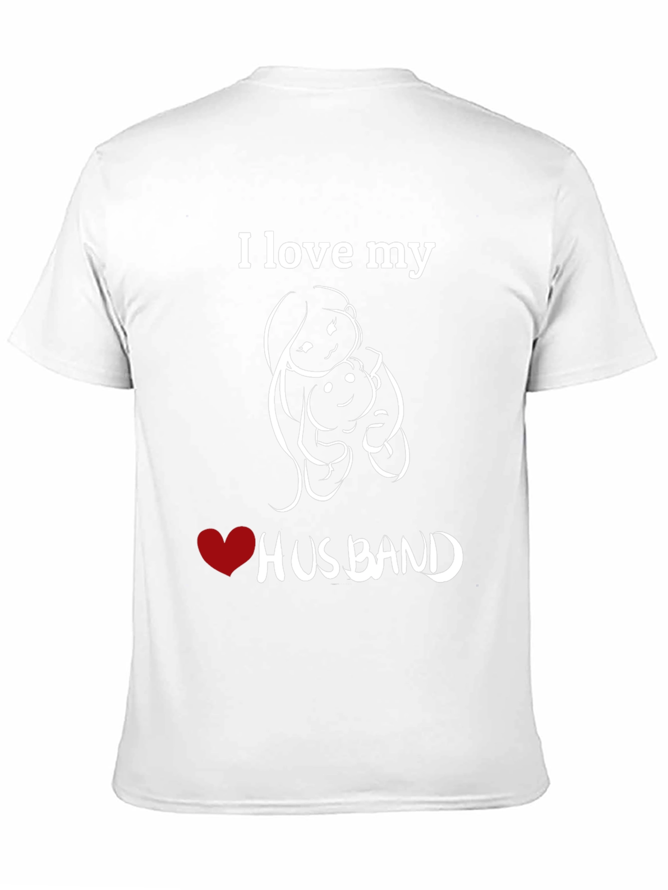 I Love My Husband Graphic T-Shirt - Black