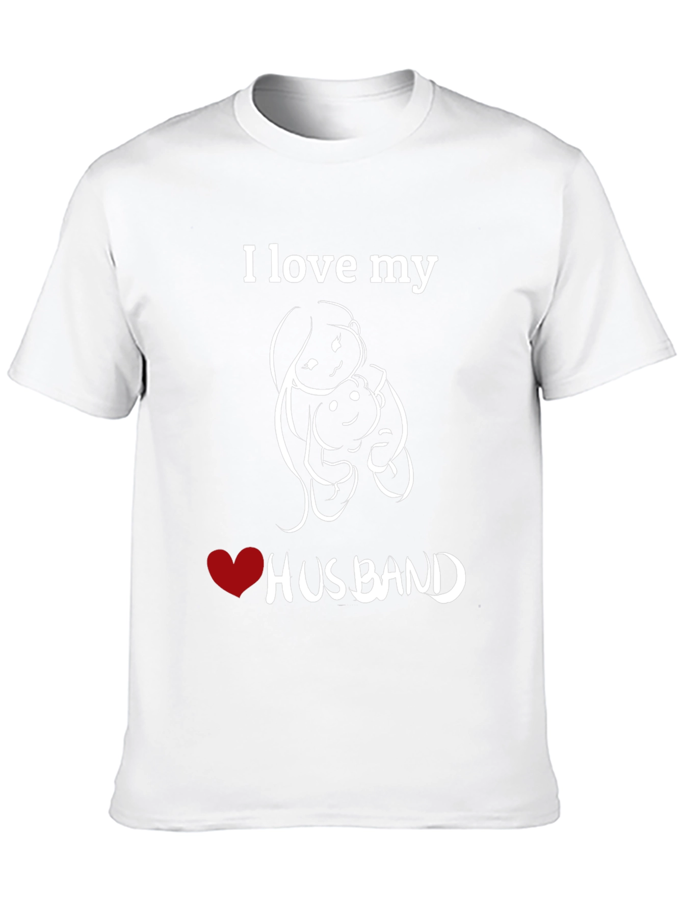 I Love My Husband Graphic T-Shirt - Black
