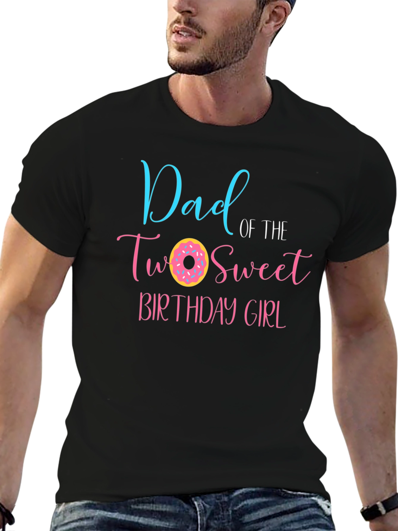 Dad of the Two Sweet Birthday Girl T-Shirt