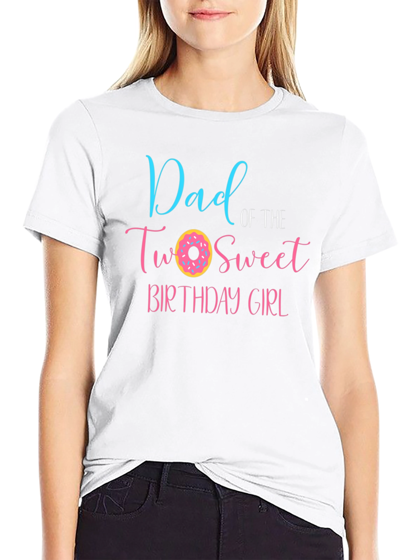 Dad of the Two Sweet Birthday Girl T-Shirt