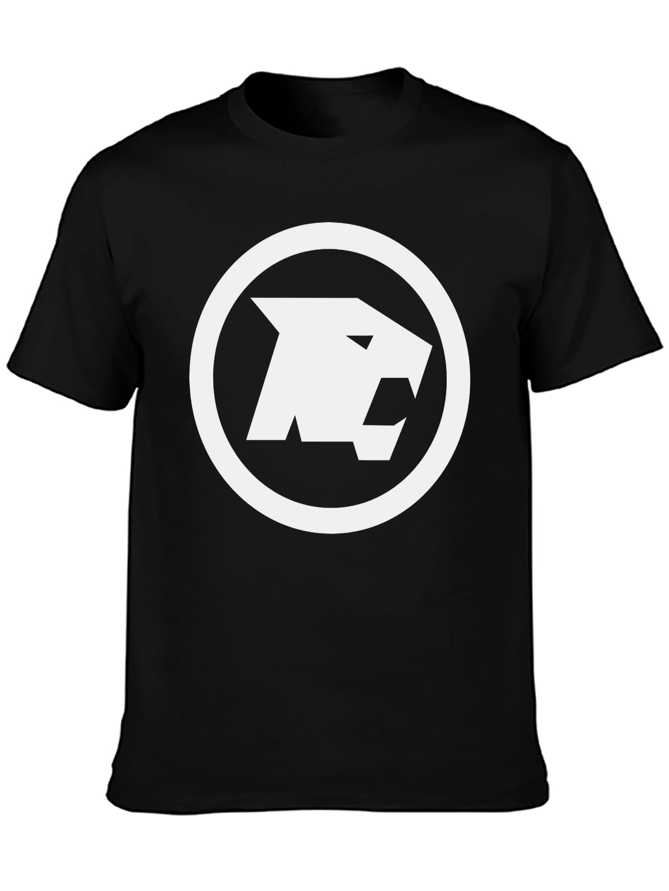 Black Tee with White Panther Logo