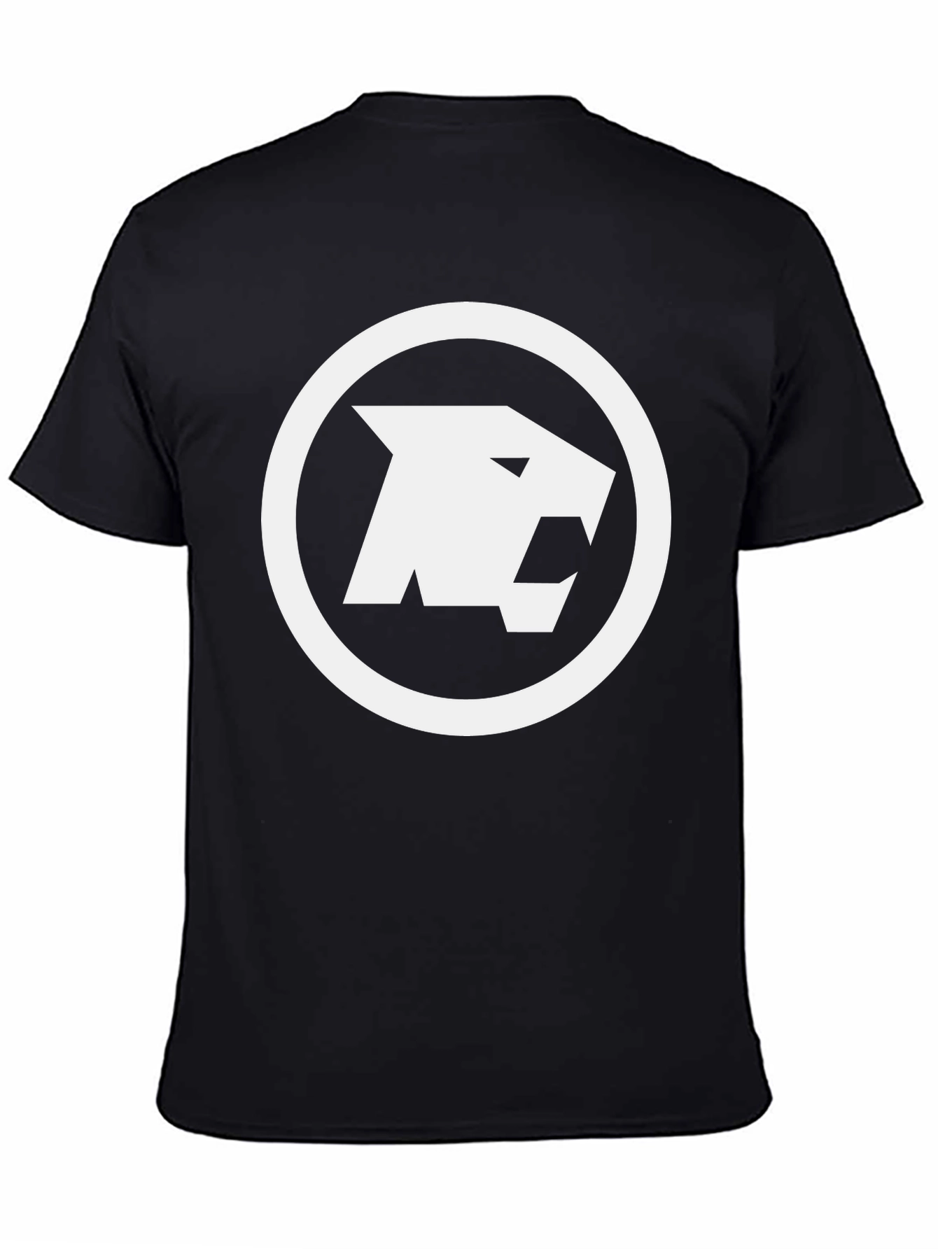 Black Tee with White Panther Logo