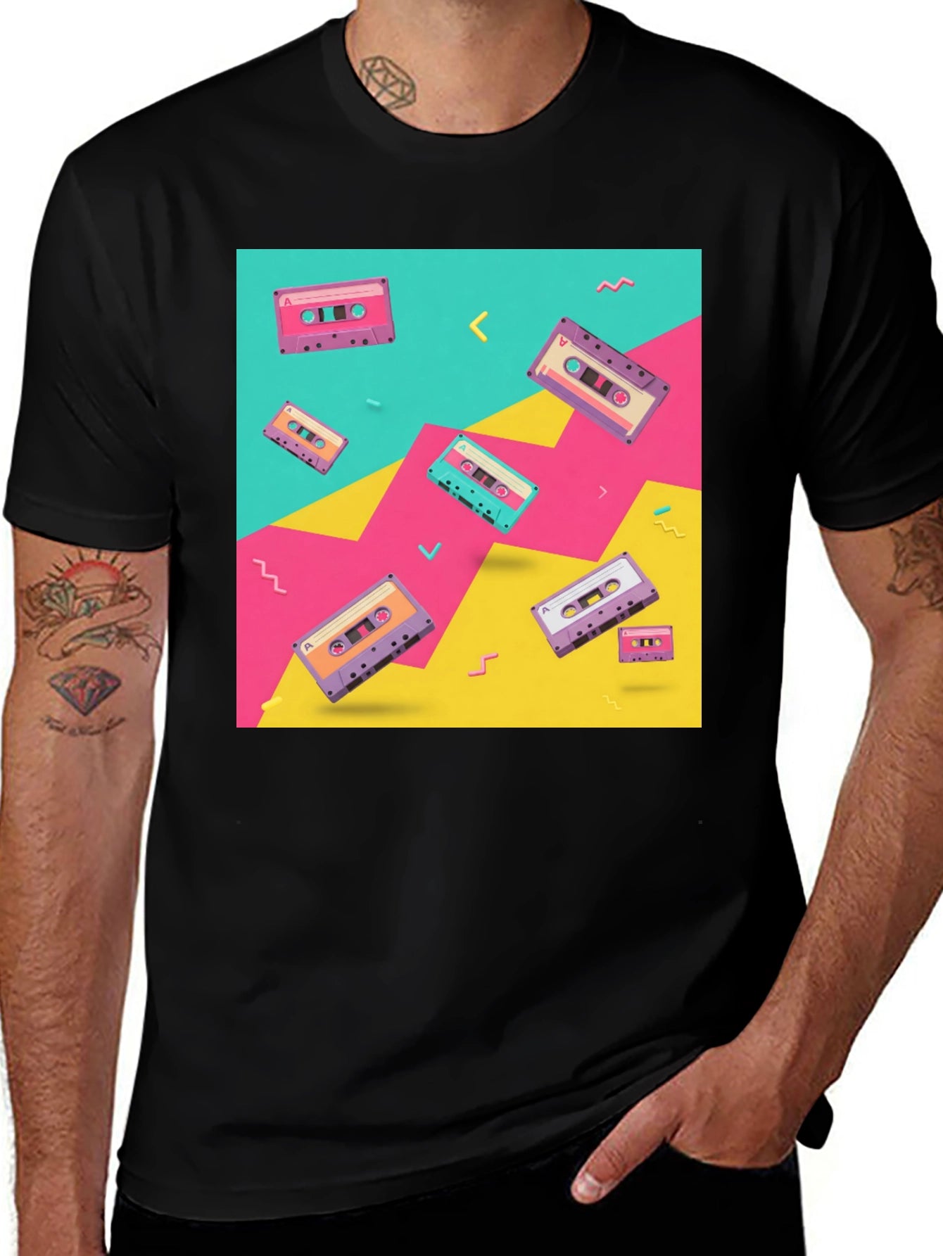 Retro Cassette Tape T-Shirt - 80s/90s Throwback Tee