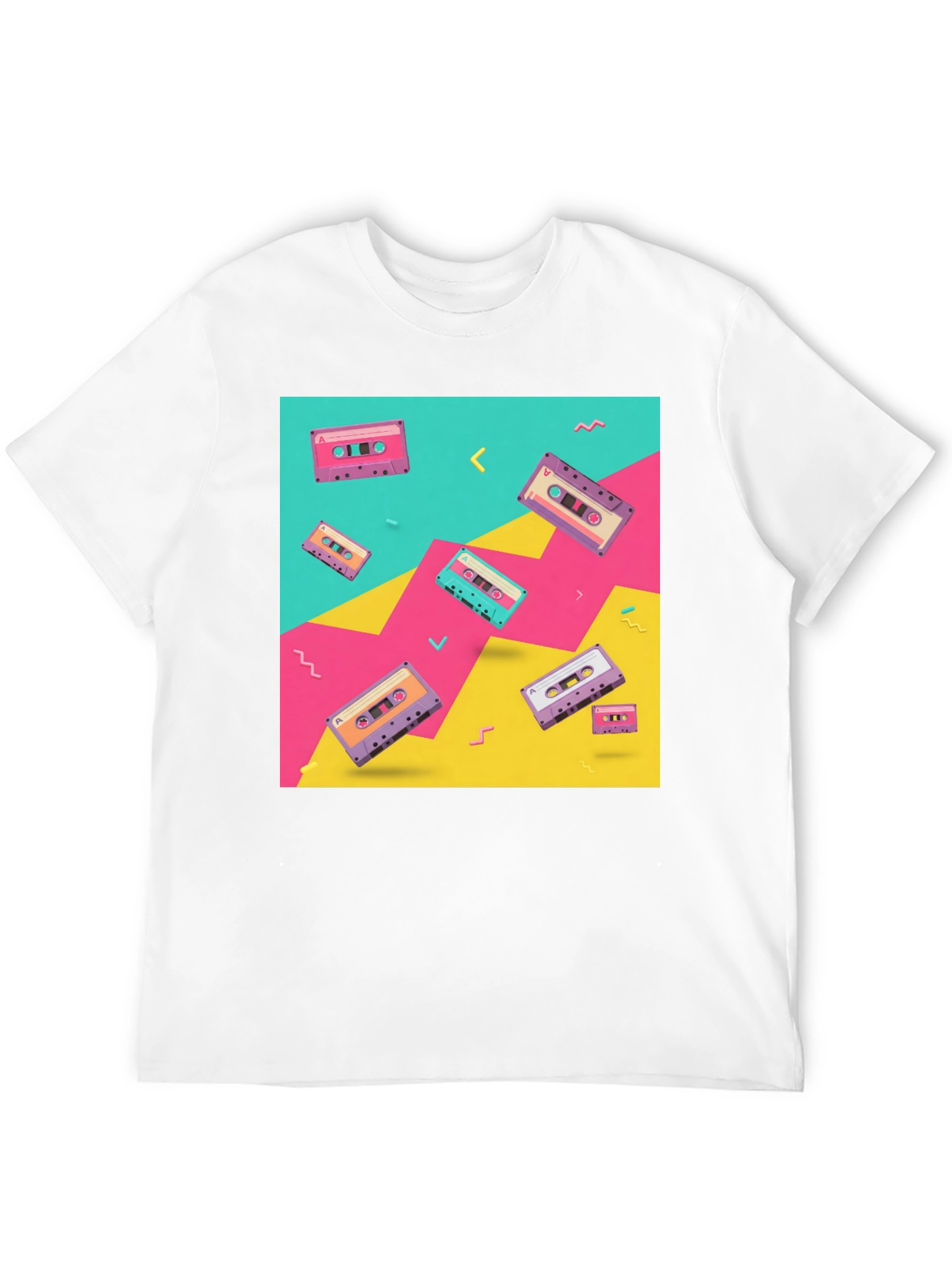 Retro Cassette Tape T-Shirt - 80s/90s Throwback Tee