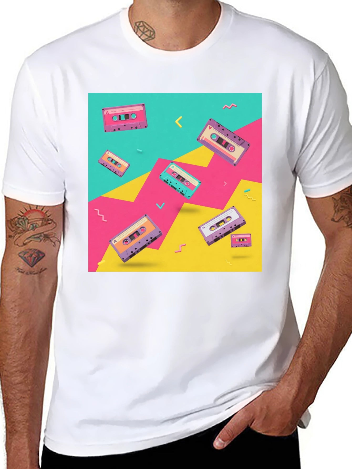 Retro Cassette Tape T-Shirt - 80s/90s Throwback Tee