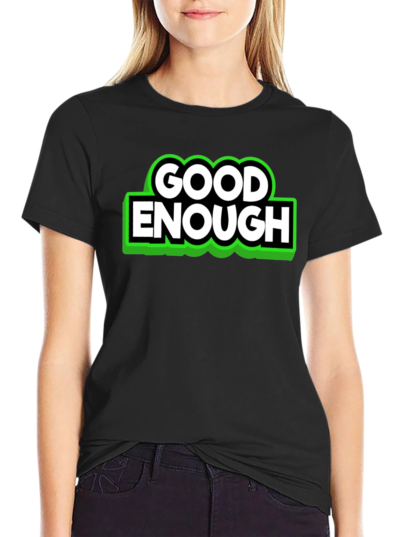 Good Enough Graphic T-Shirt - Black