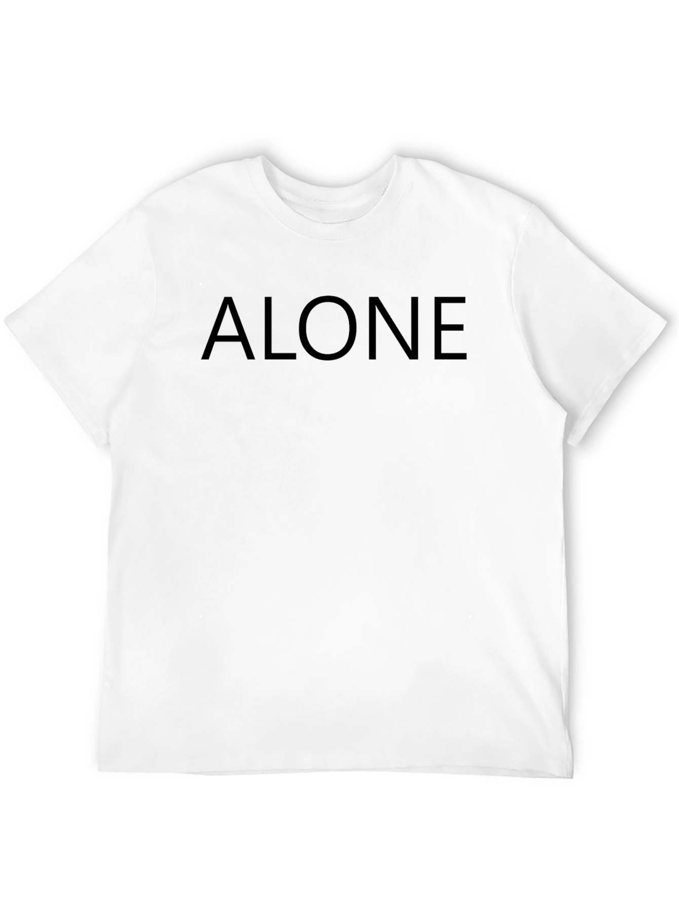Alone Graphic Black T-Shirt | Mens Casual Tee