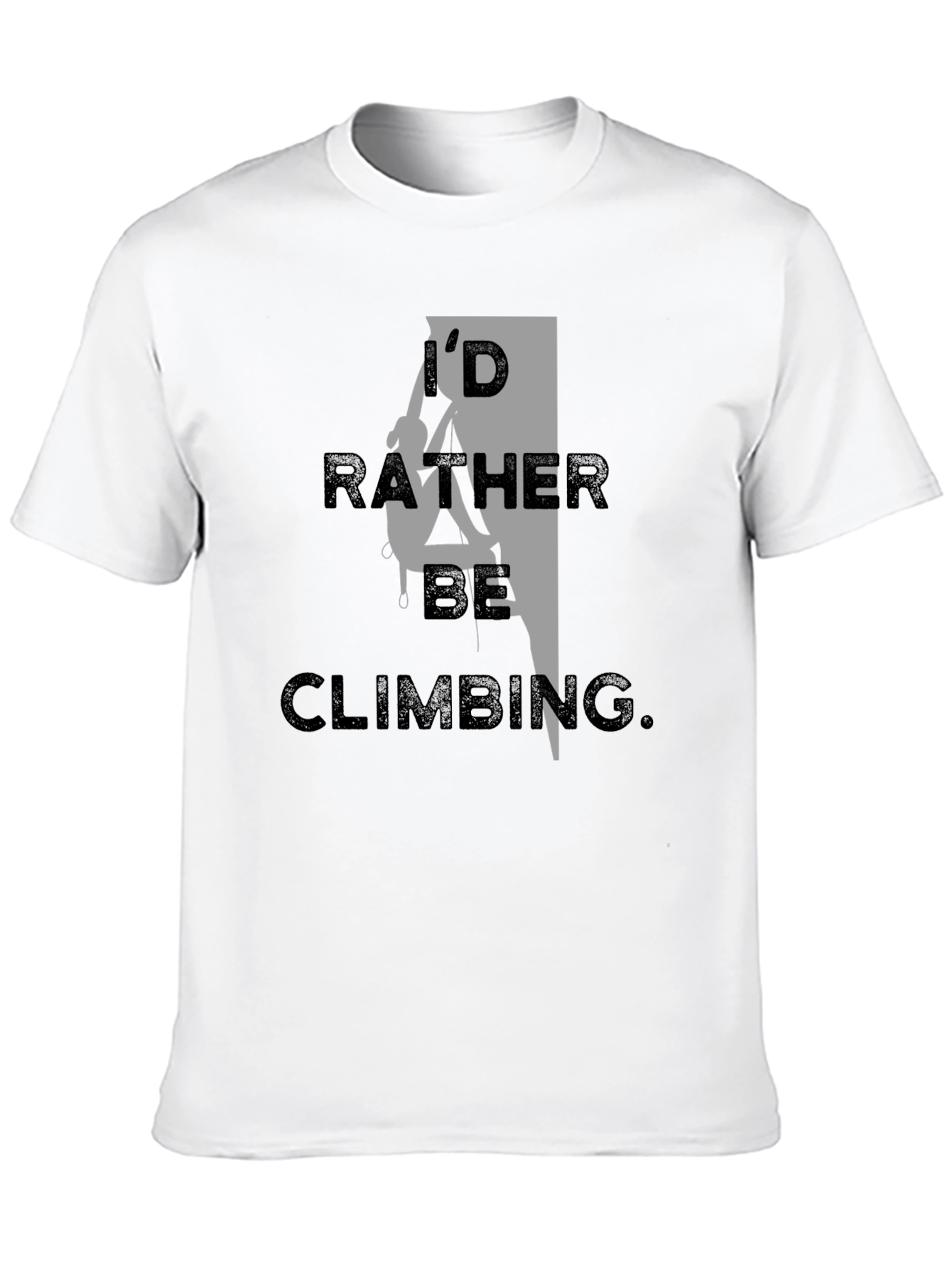 Id Rather Be Climbing Black T-Shirt