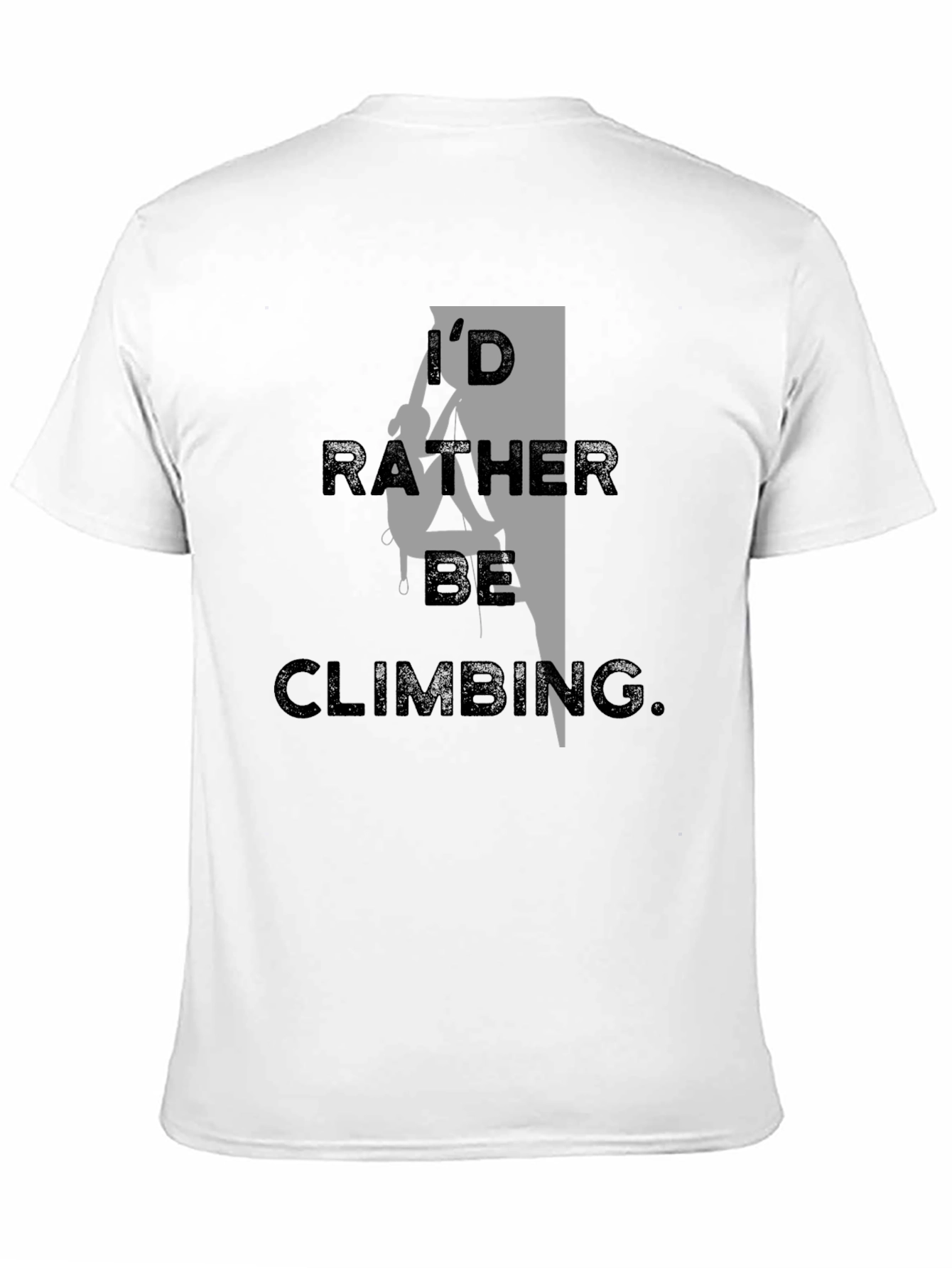 Id Rather Be Climbing Black T-Shirt