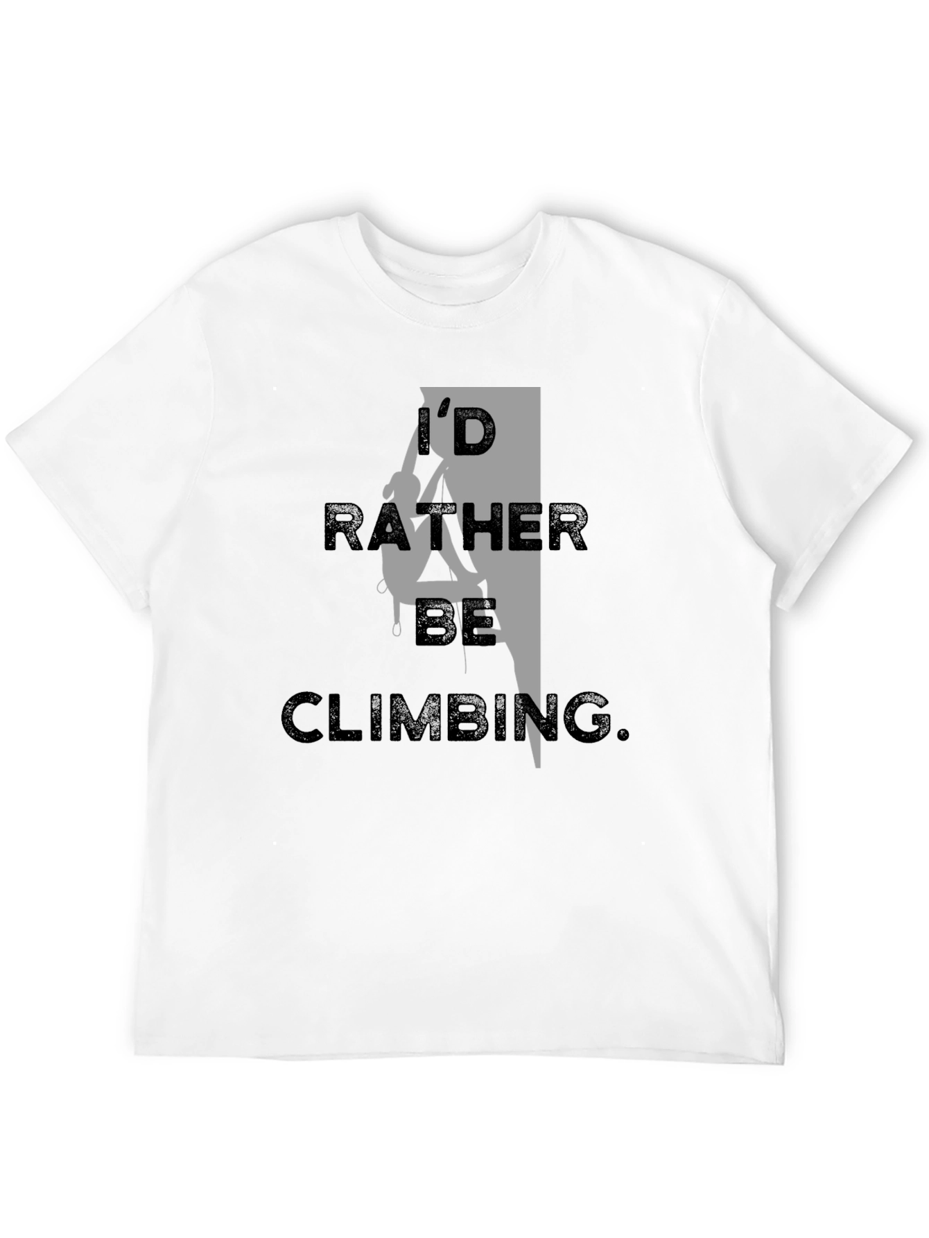 Id Rather Be Climbing Black T-Shirt