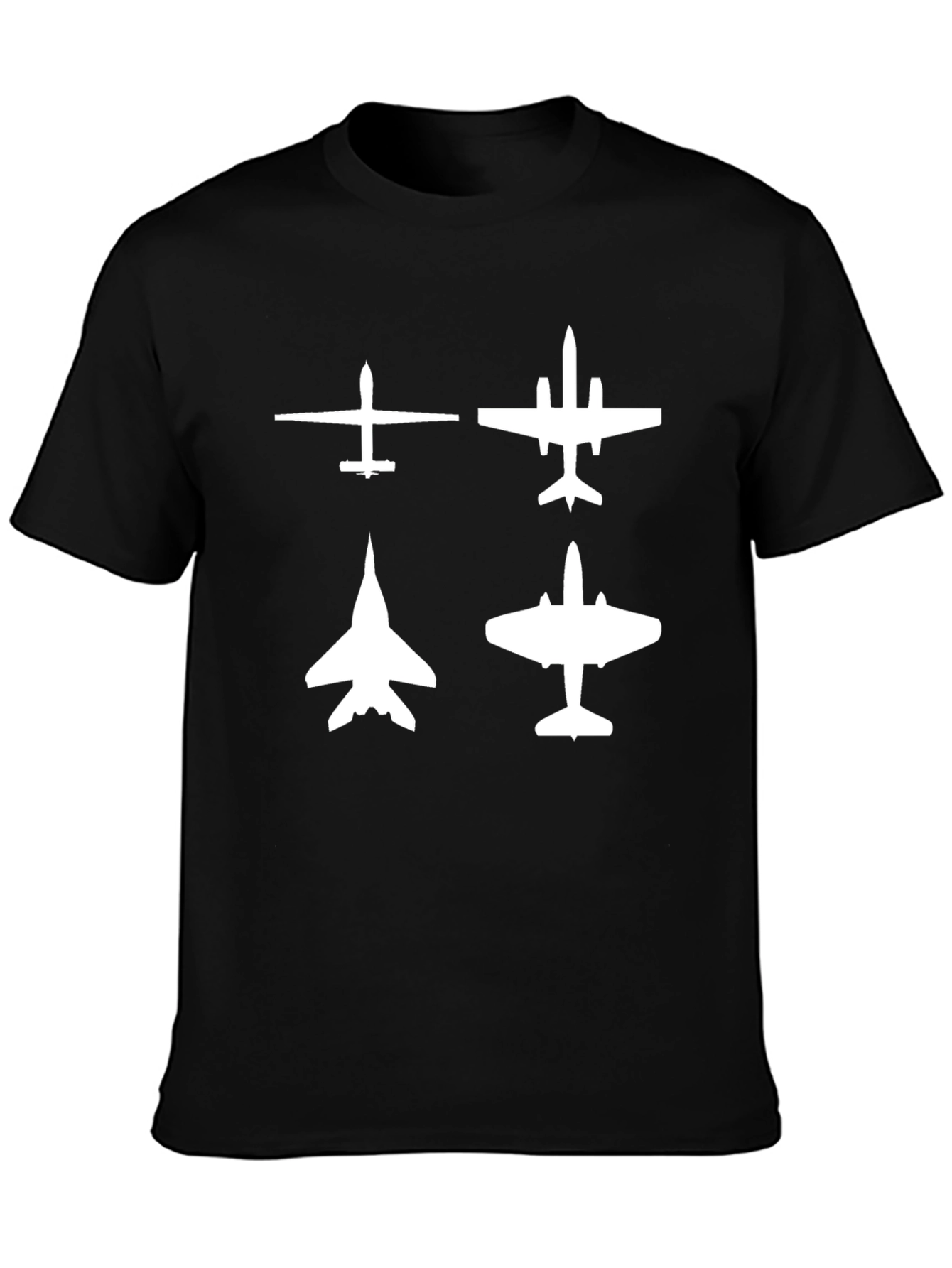 Aircraft Silhouette T-Shirt - Aviation Enthusiast Tee