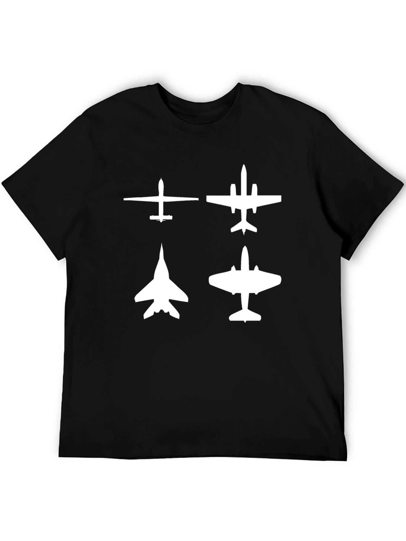 Aircraft Silhouette T-Shirt - Aviation Enthusiast Tee