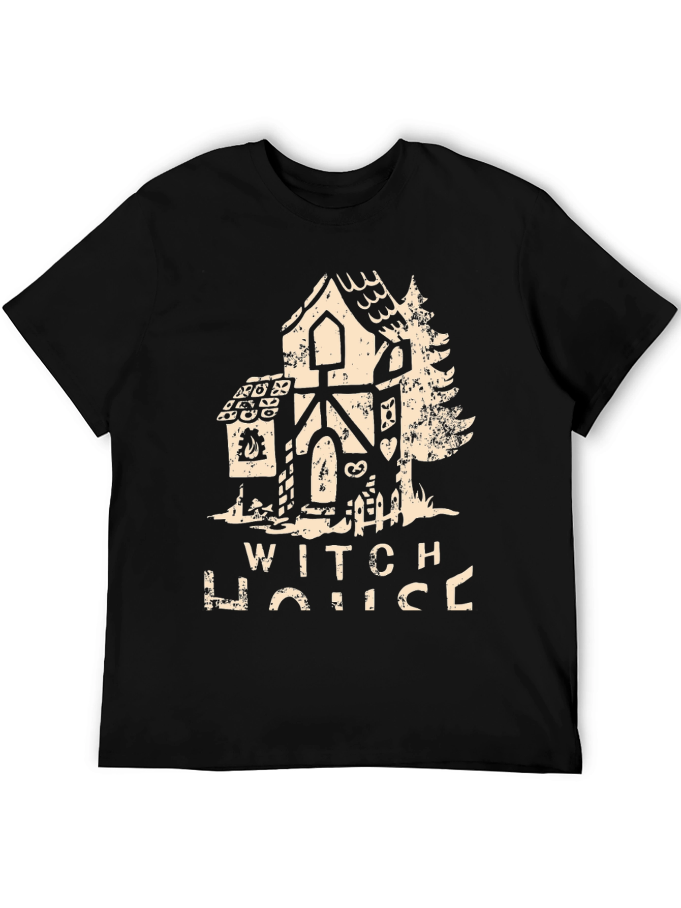 Witch House Graphic T-Shirt Halloween Apparel