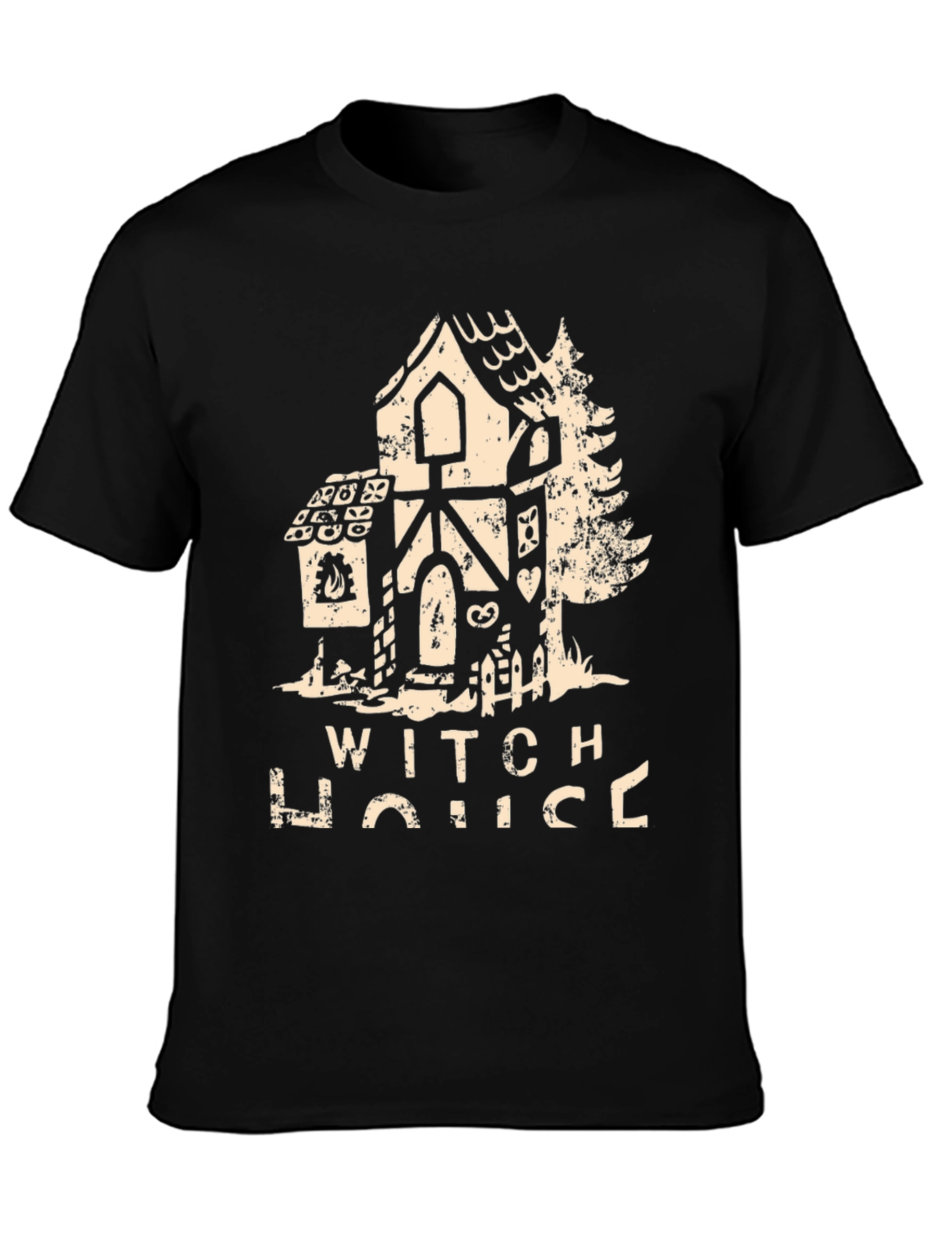 Witch House Graphic T-Shirt Halloween Apparel