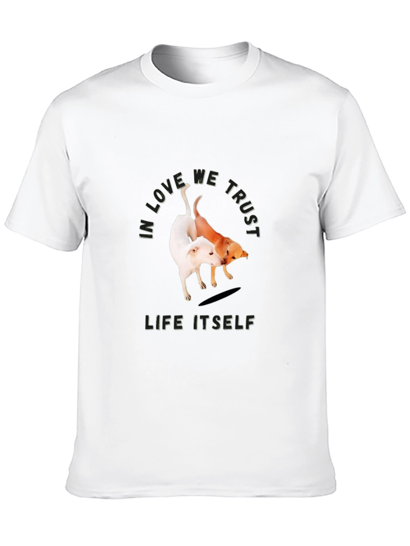 Dog Lovers Graphic T-Shirt: We Love We Trust