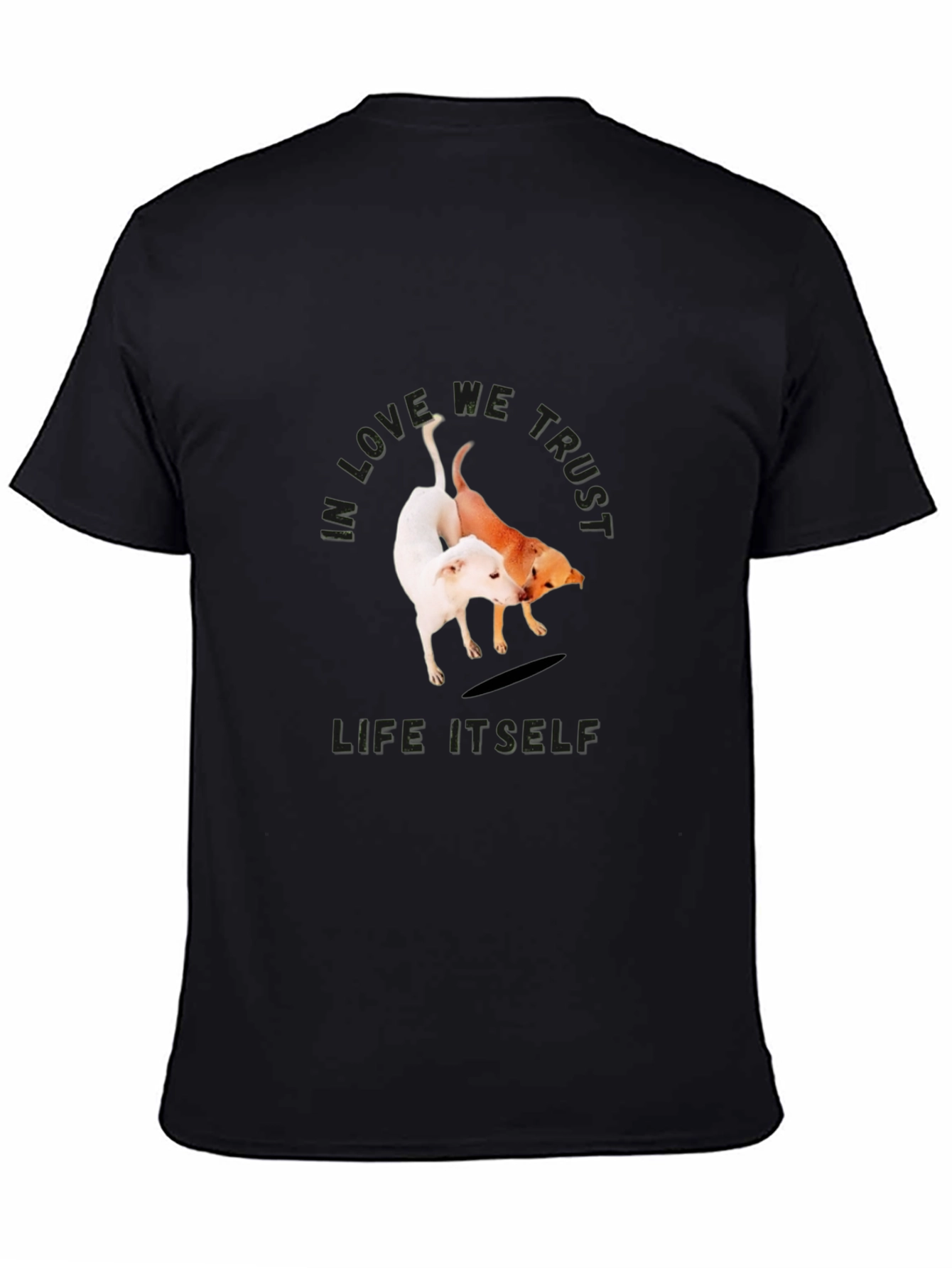 Dog Lovers Graphic T-Shirt: We Love We Trust
