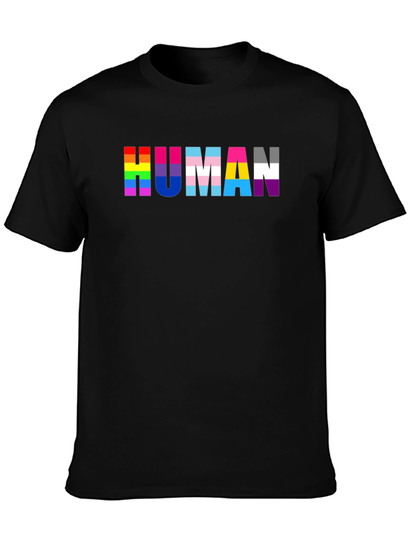 Human Pride Black T-Shirt
