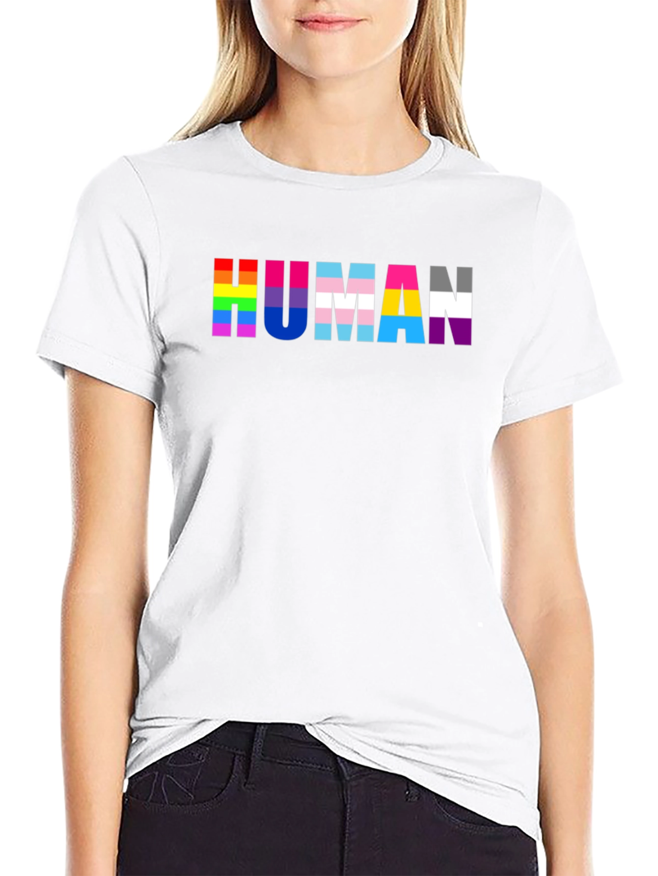 Human Pride Black T-Shirt