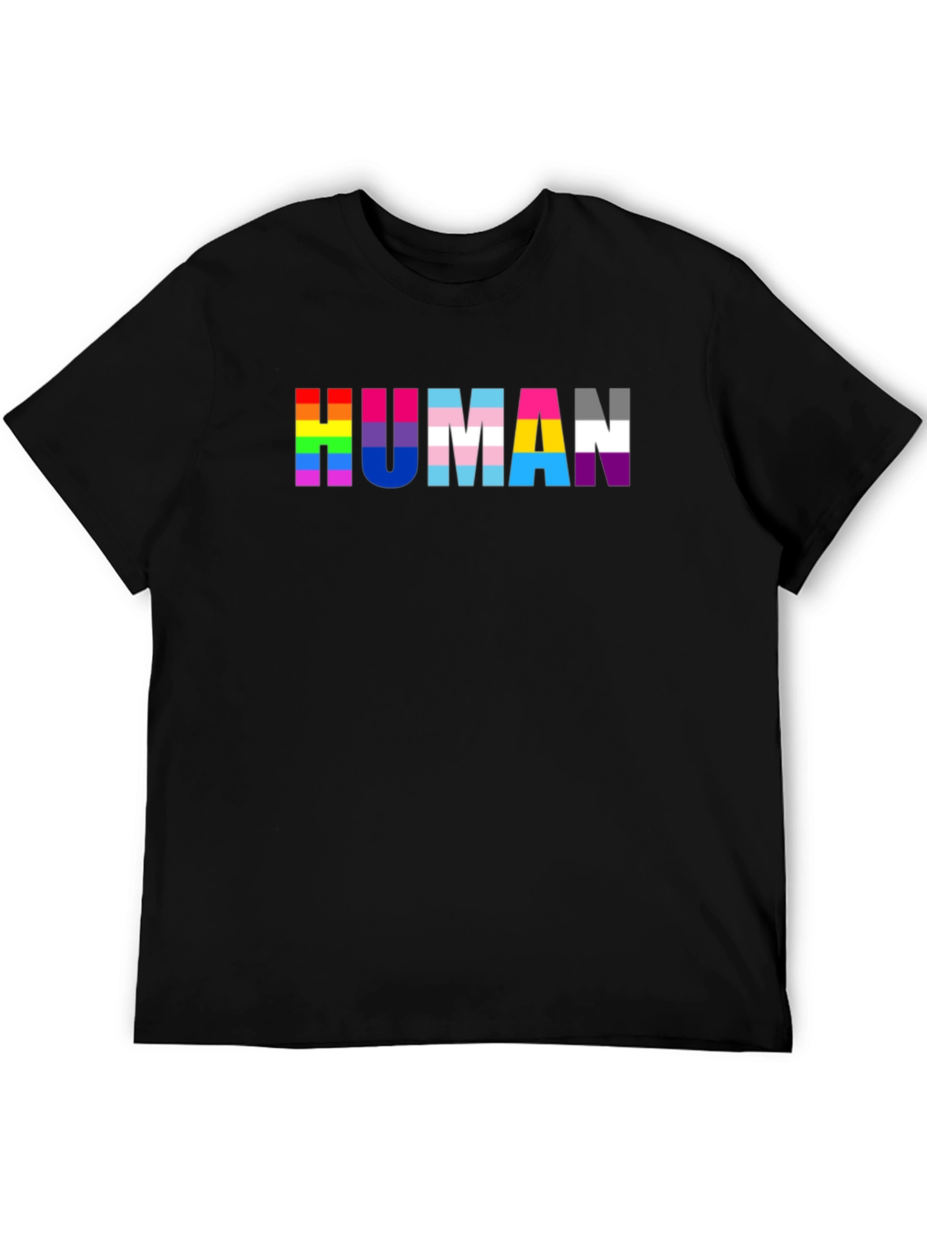 Human Pride Black T-Shirt