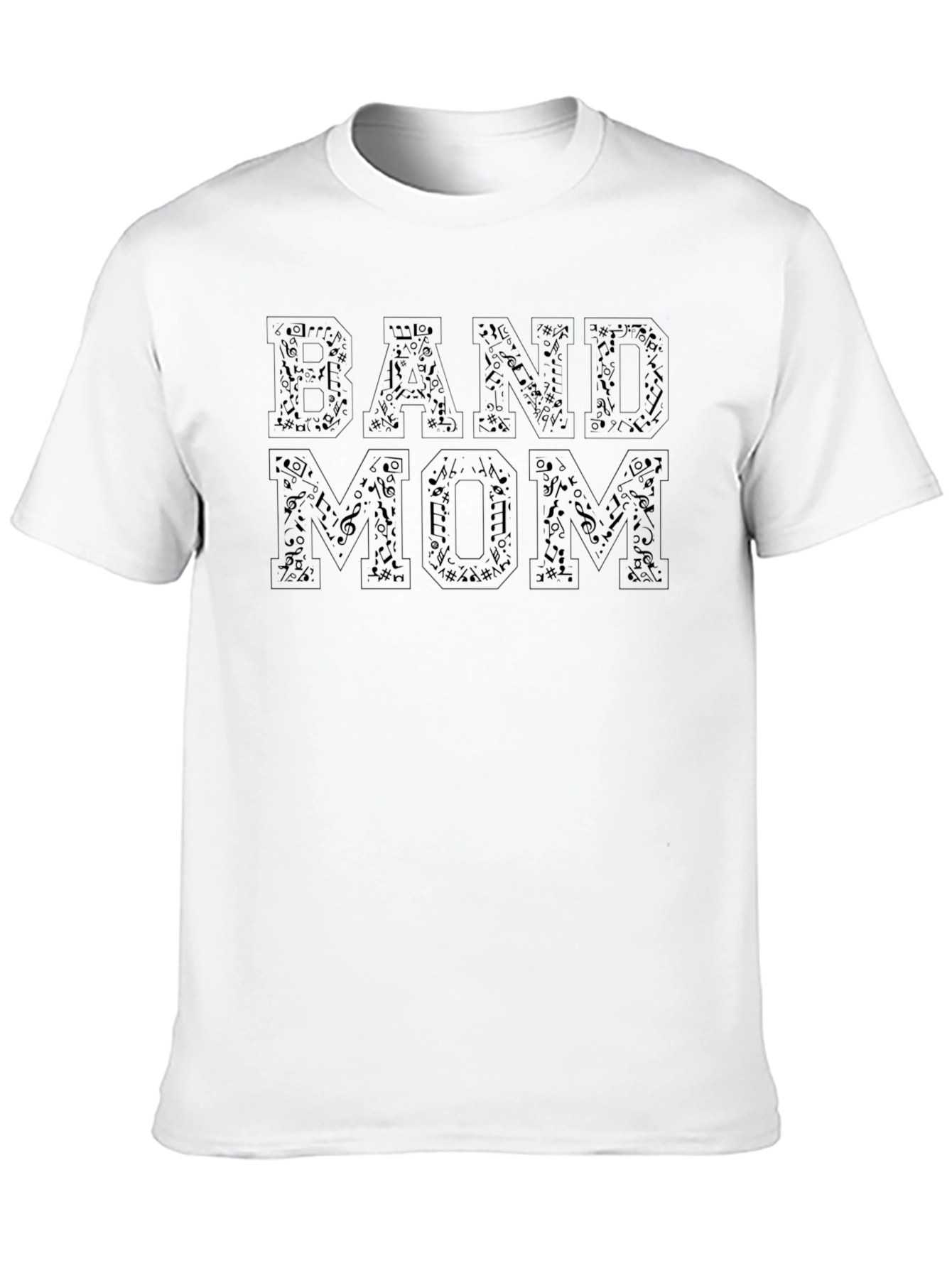 Band Mom T-Shirt: Music Notes Design