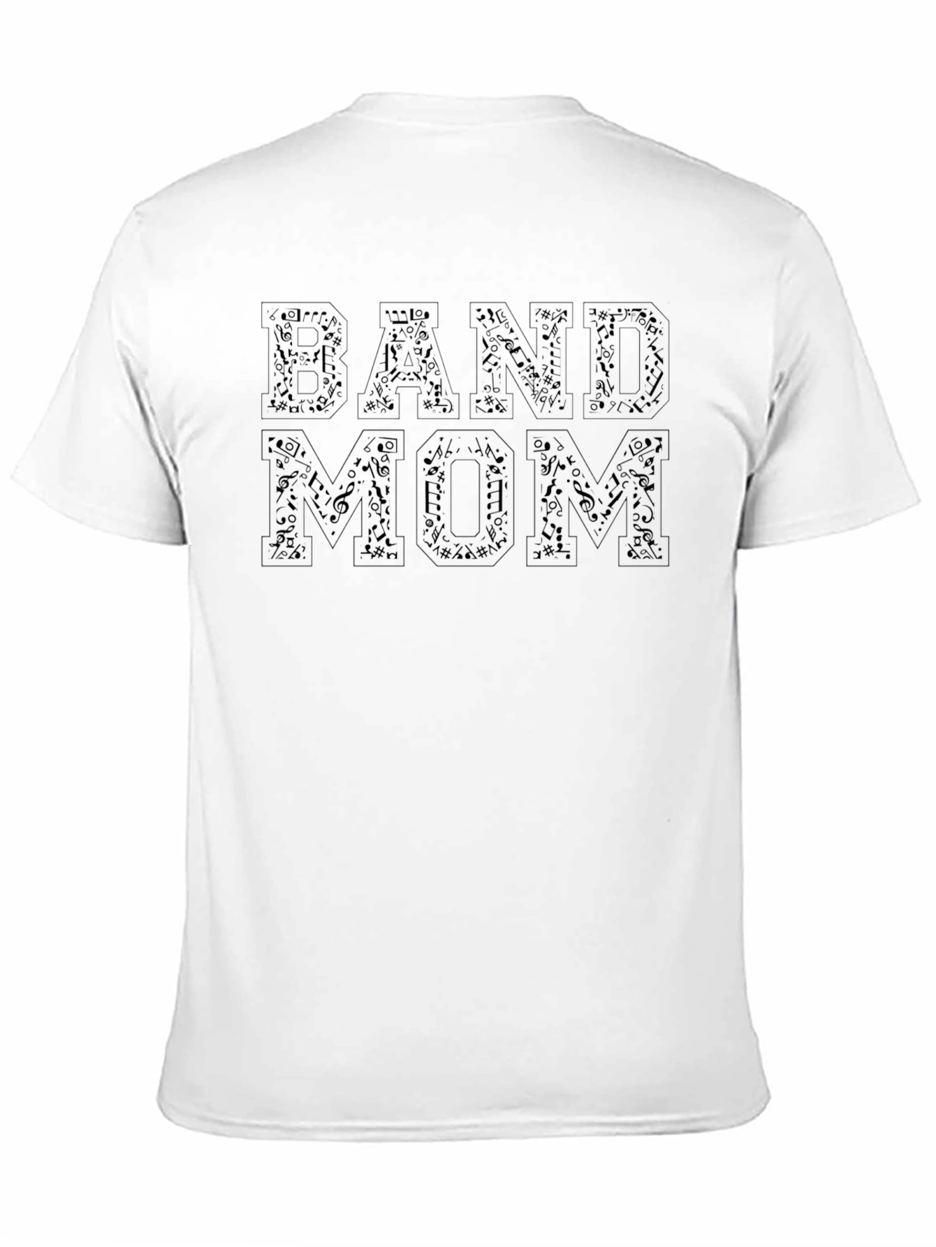 Band Mom T-Shirt: Music Notes Design